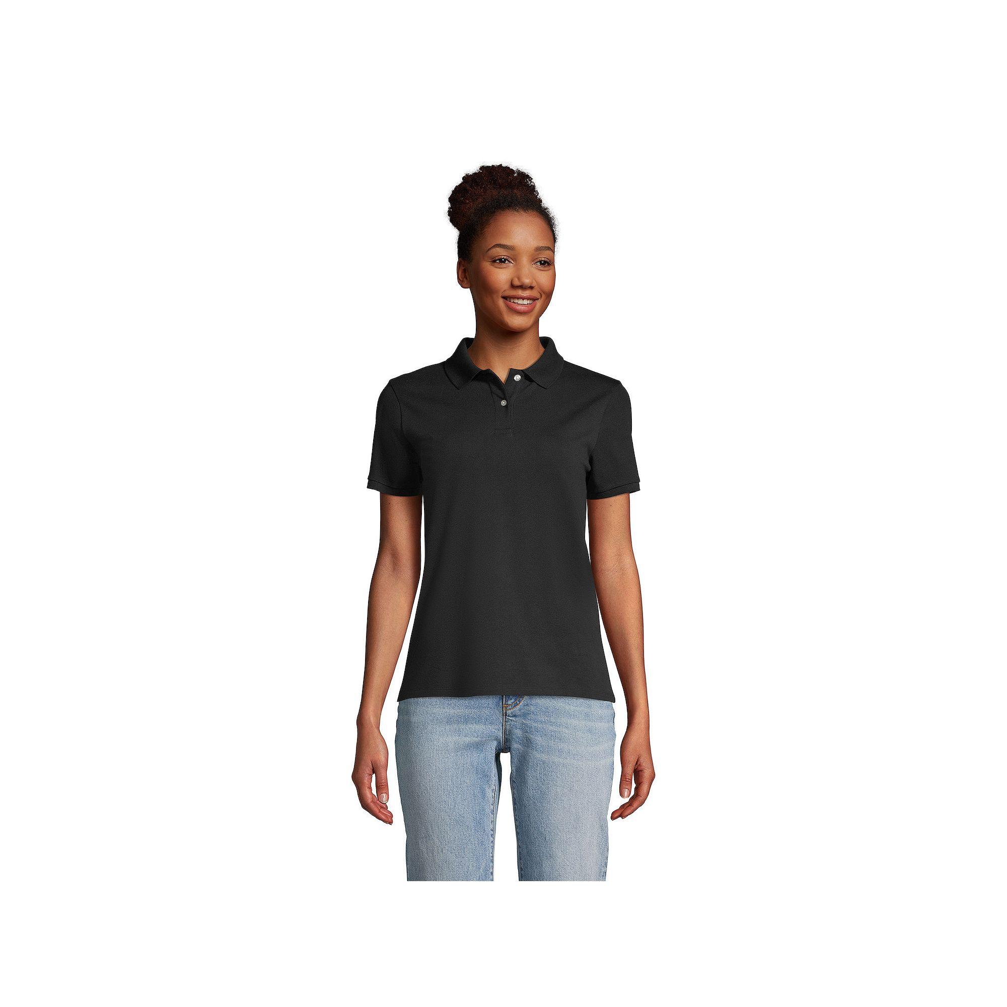 Women's Lands' End Mesh Polo Shirt,  Product Image