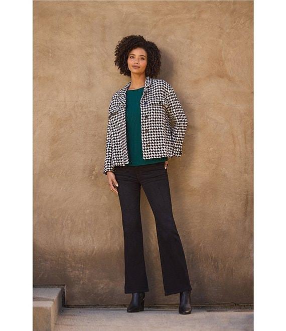 Liverpool Los Angeles Petite Size Hannah Mid Rise Flare Leg Denim Ankle Jeans Product Image