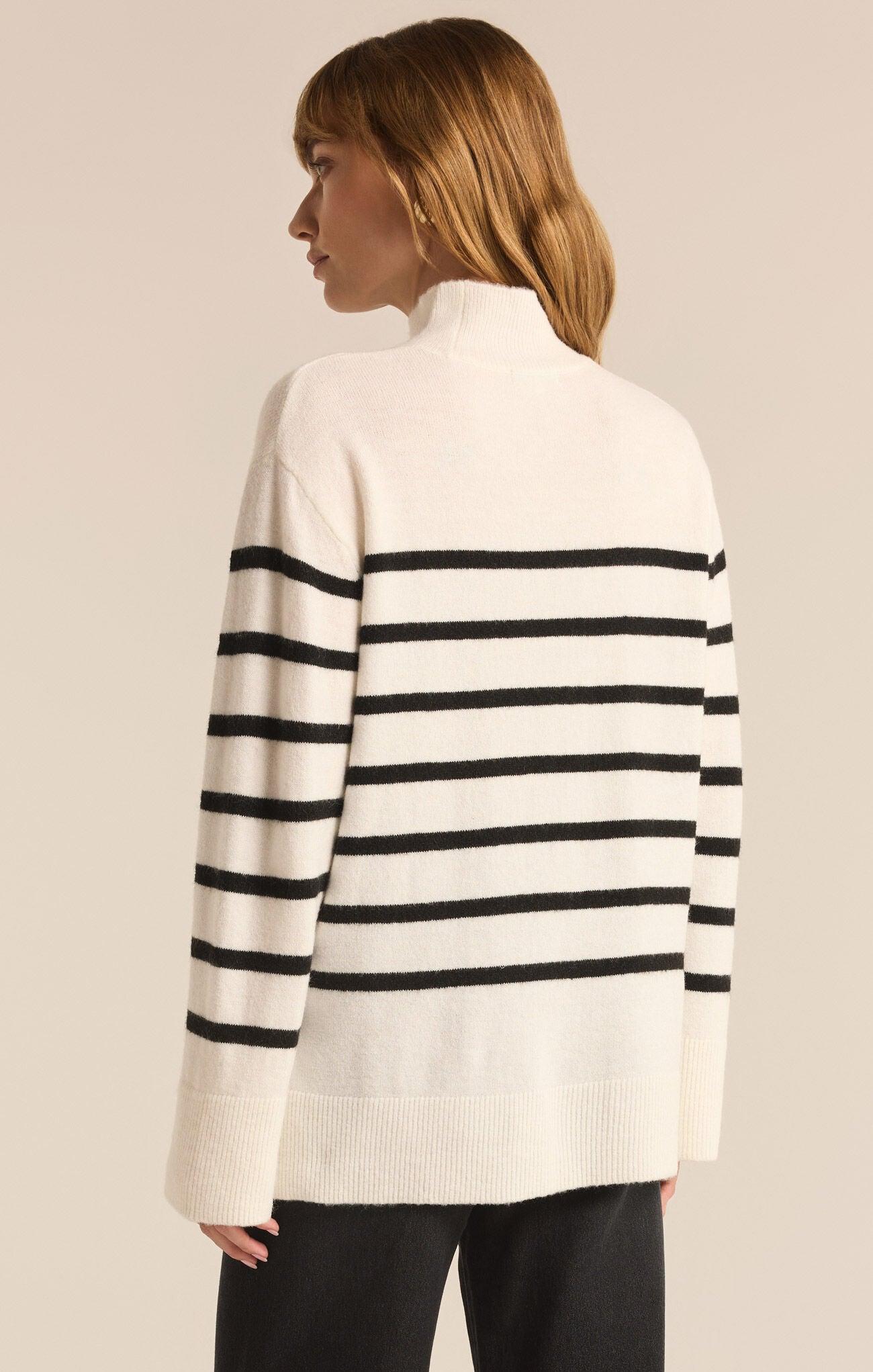 FIN STRIPE TURTLENECK SWEATER Product Image