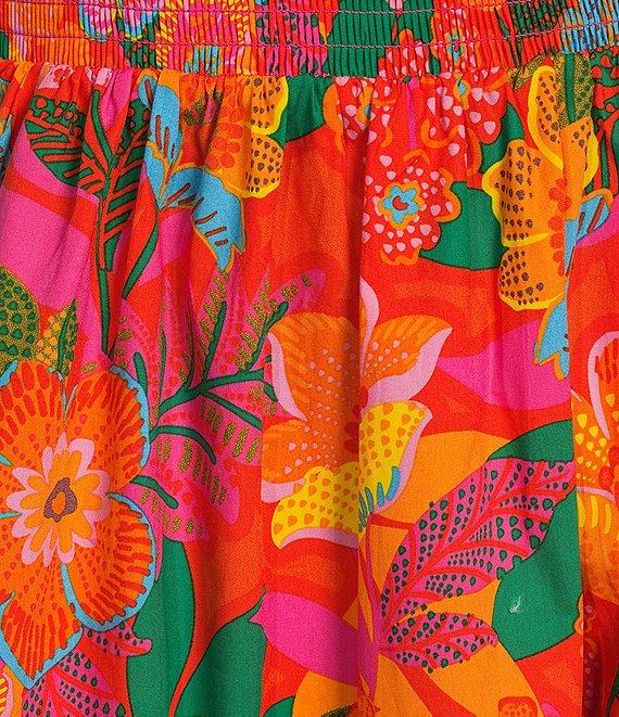 Sugarlips Plus Idalia Floral Miller Poplin Short Sleeve Dress Product Image