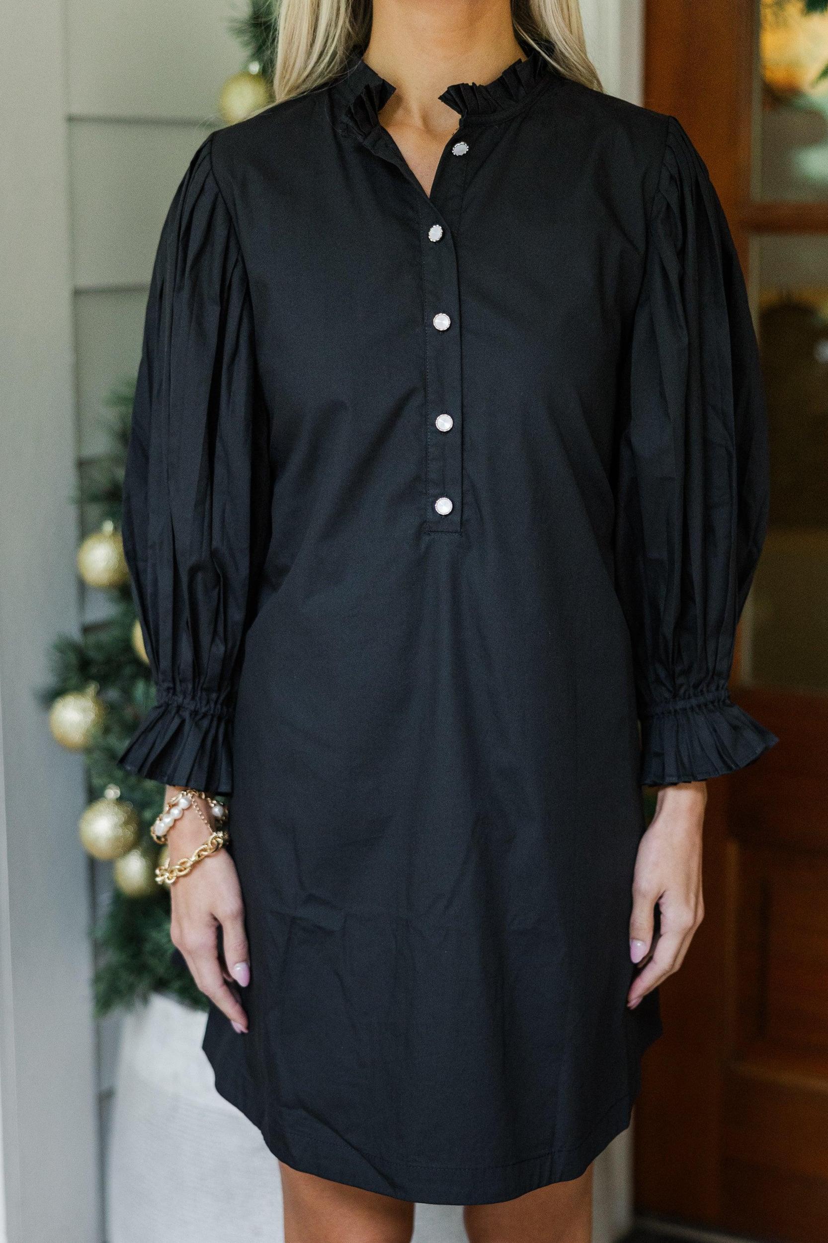 Under The Stars Black Tie Back Dress Female Product Image