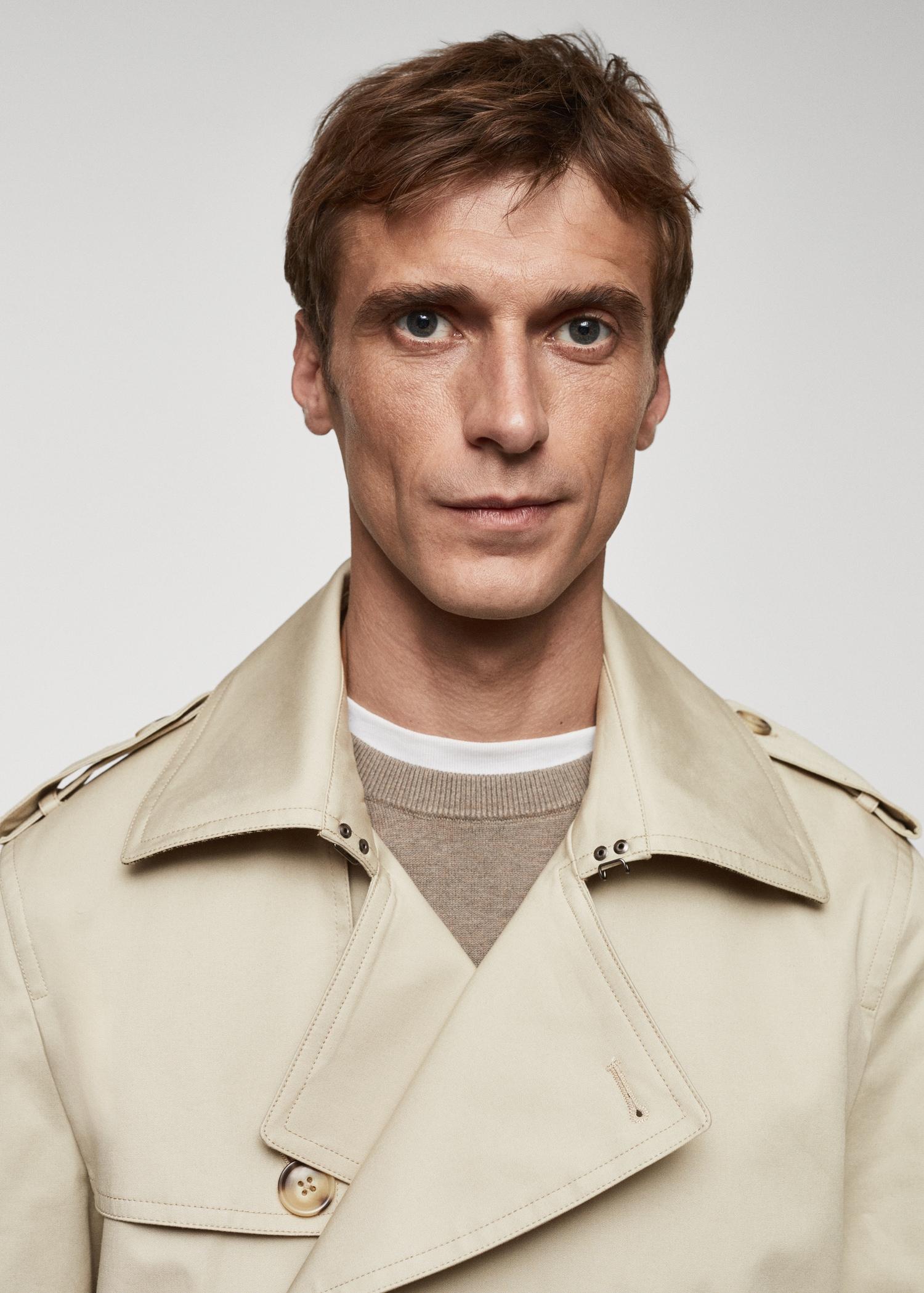 Classic water-repellent trench coat - Men | MANGO USA Product Image