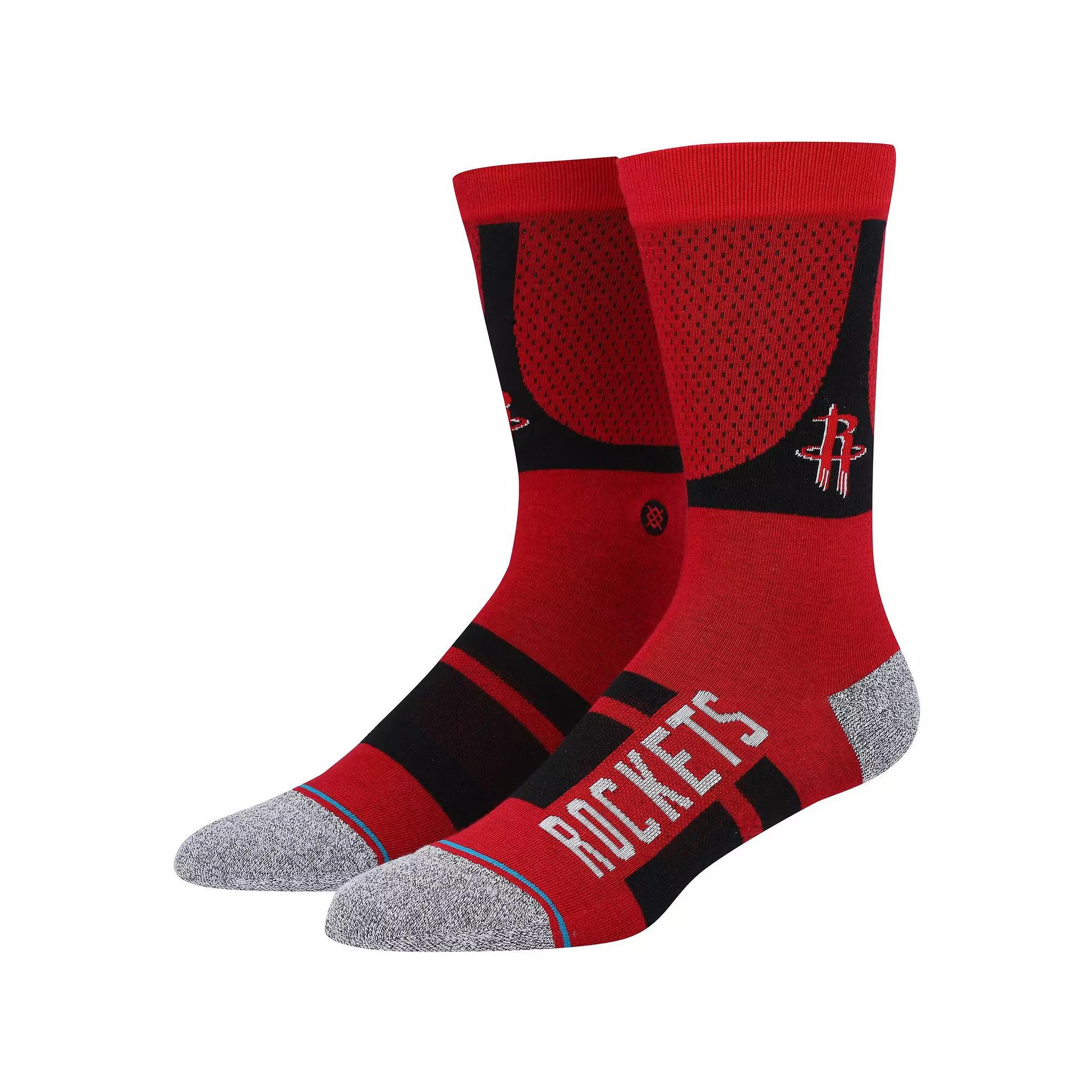 Men's Stance Houston Rockets Shortcut 2 Crew Socks, Size: Large, Red Product Image