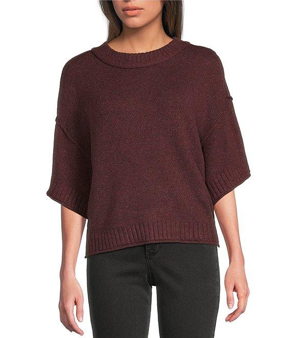 City Blues Broome Crew Neck Short Sleeve Cropped Sweater Product Image