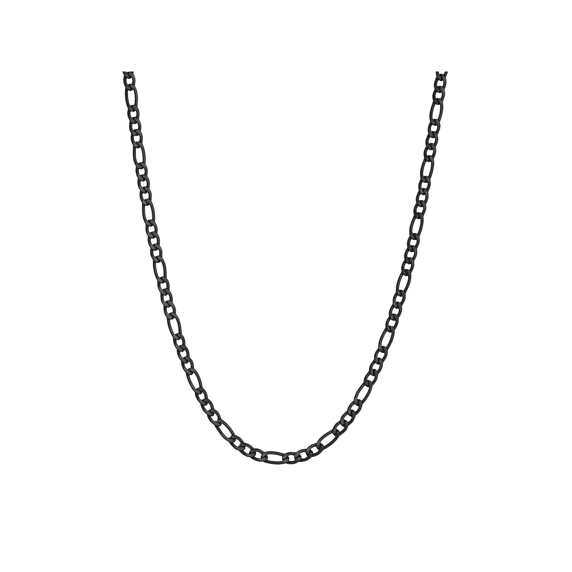 Men's LYNX Stainless Steel 3 mm Figaro Chain Necklace,  Product Image