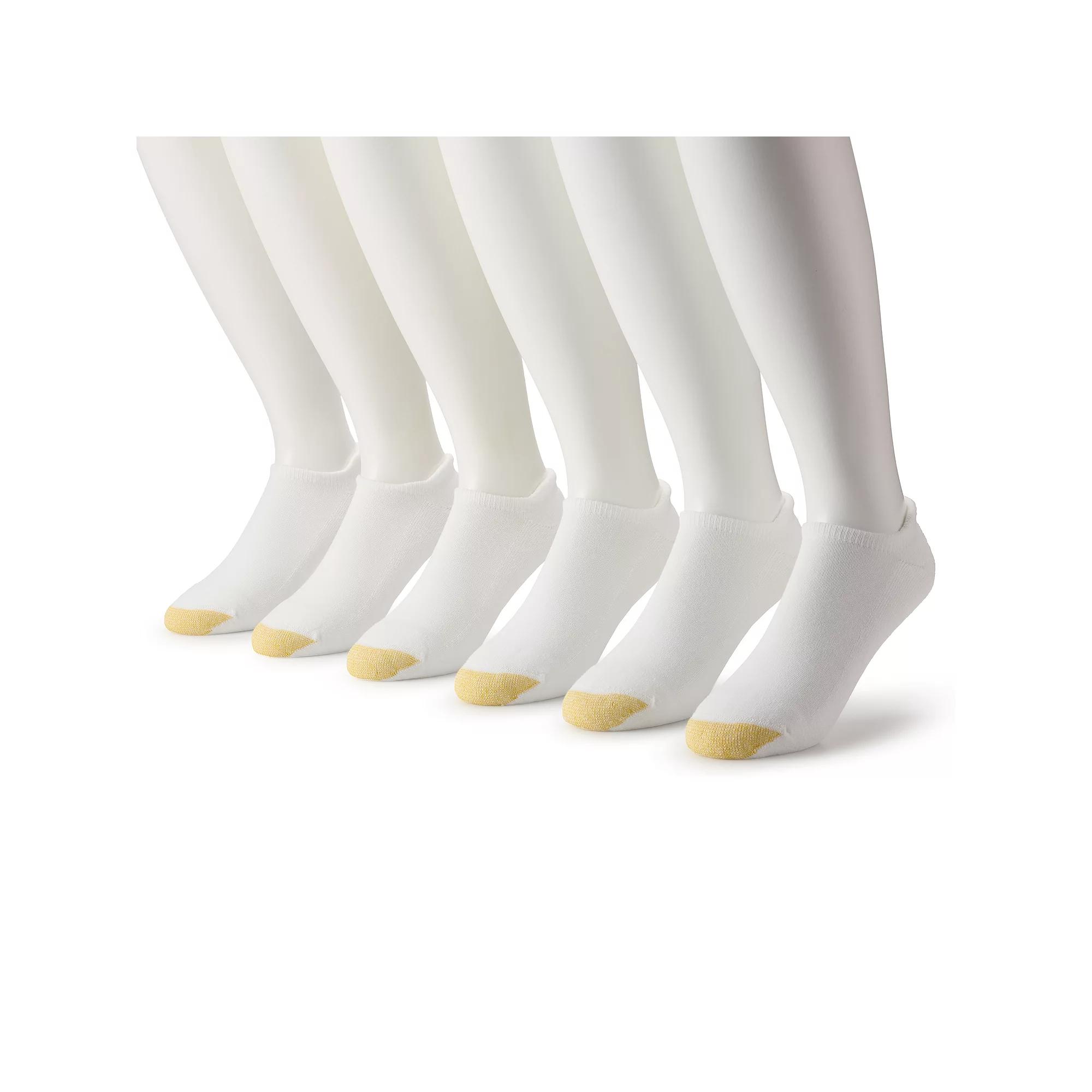 Men's GOLDTOE® 6-Pack Athletic Heel Tab No-Show Socks,  Product Image