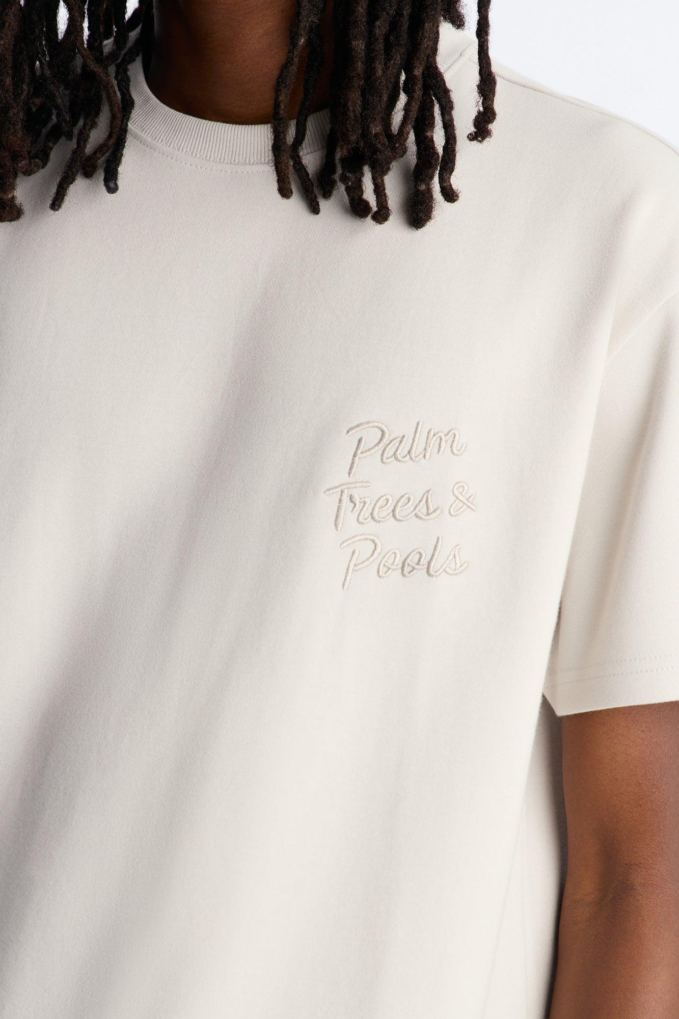 Paradise Hotel Poolside Short Sleeve Tee - Grey Male Product Image