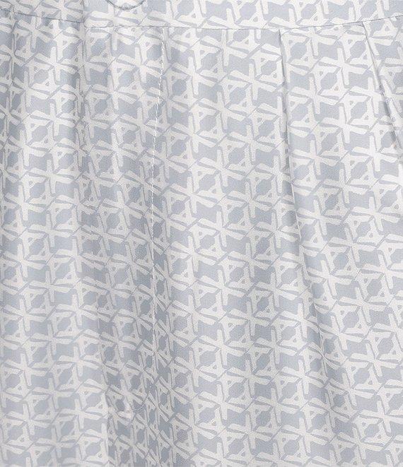 Le' AL.X Logo Print Satin High Waisted Pleated Front Wide Leg Coordinating Pants Product Image