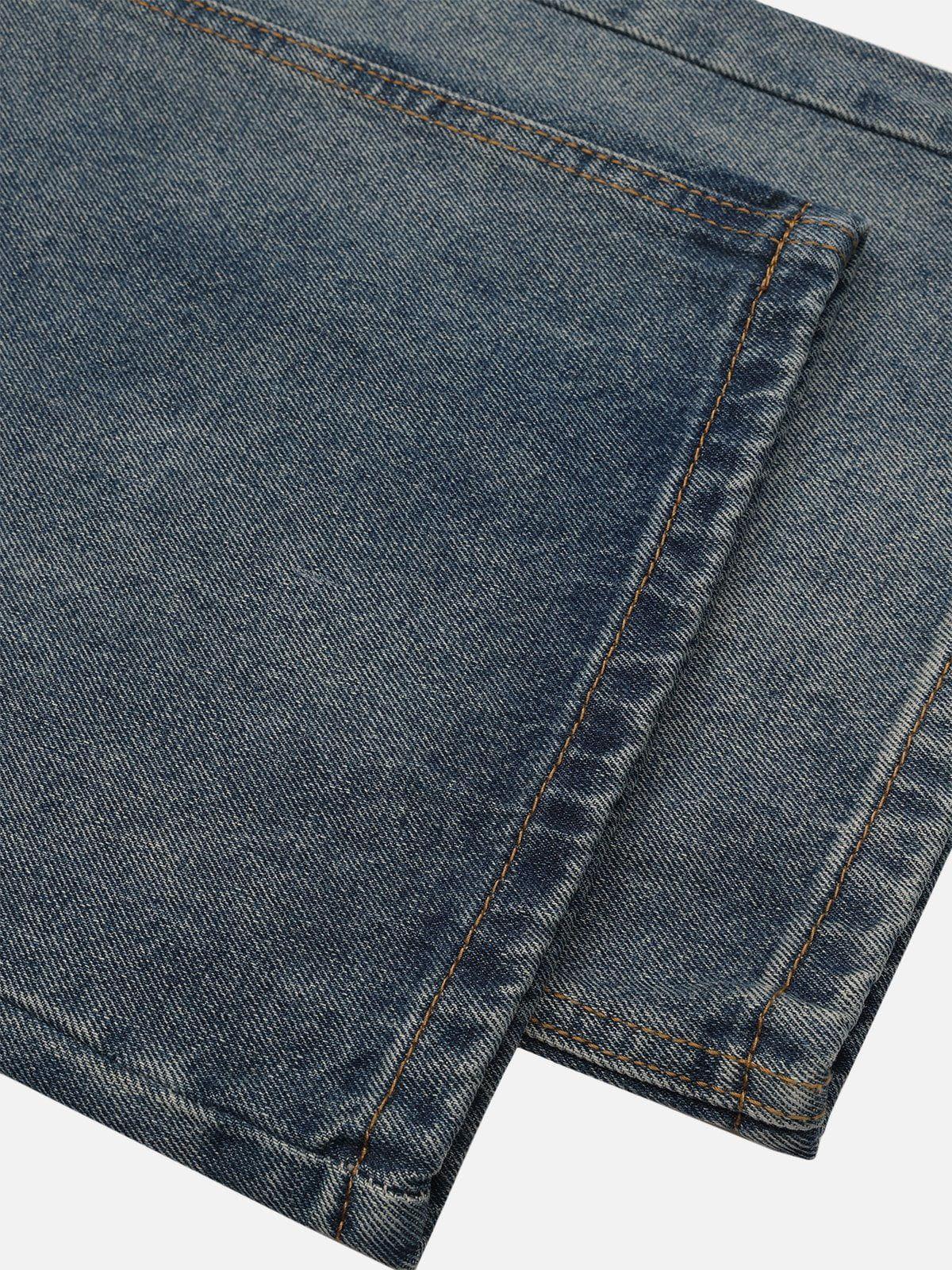 Aelfric Eden Floral Embroidery Jeans Product Image