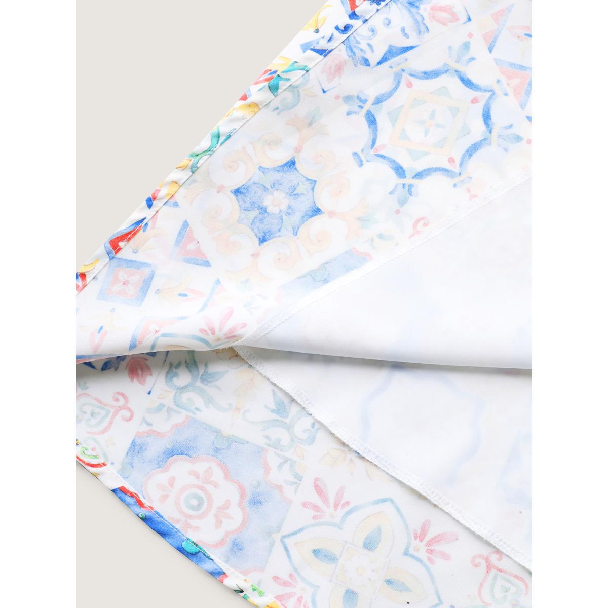 Plus Size Floral Collage Pockets Cami Midi Dress Multicolor Women Heart neckline Sleeveless Curvy BloomChic 12/L Product Image