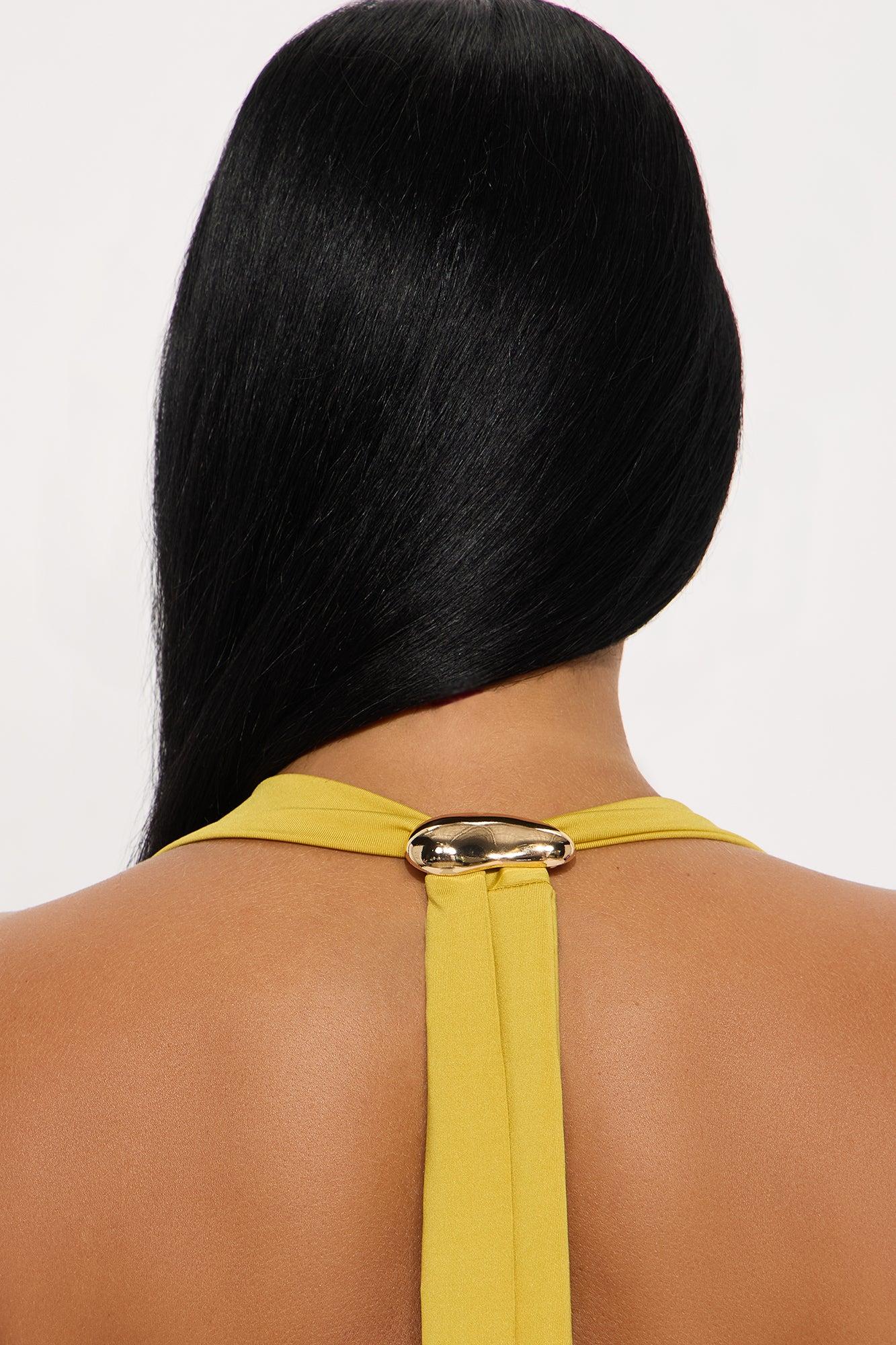 Sunkissed Summer Maxi Dress - Chartreuse Product Image