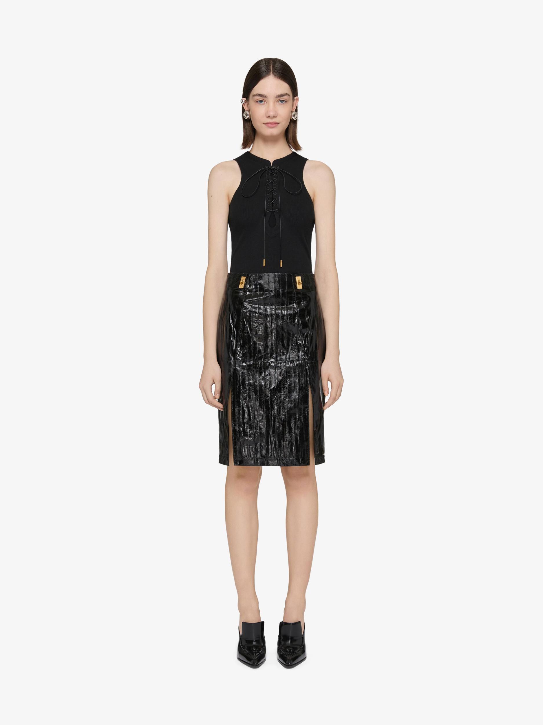 Skirt in leather Product Image