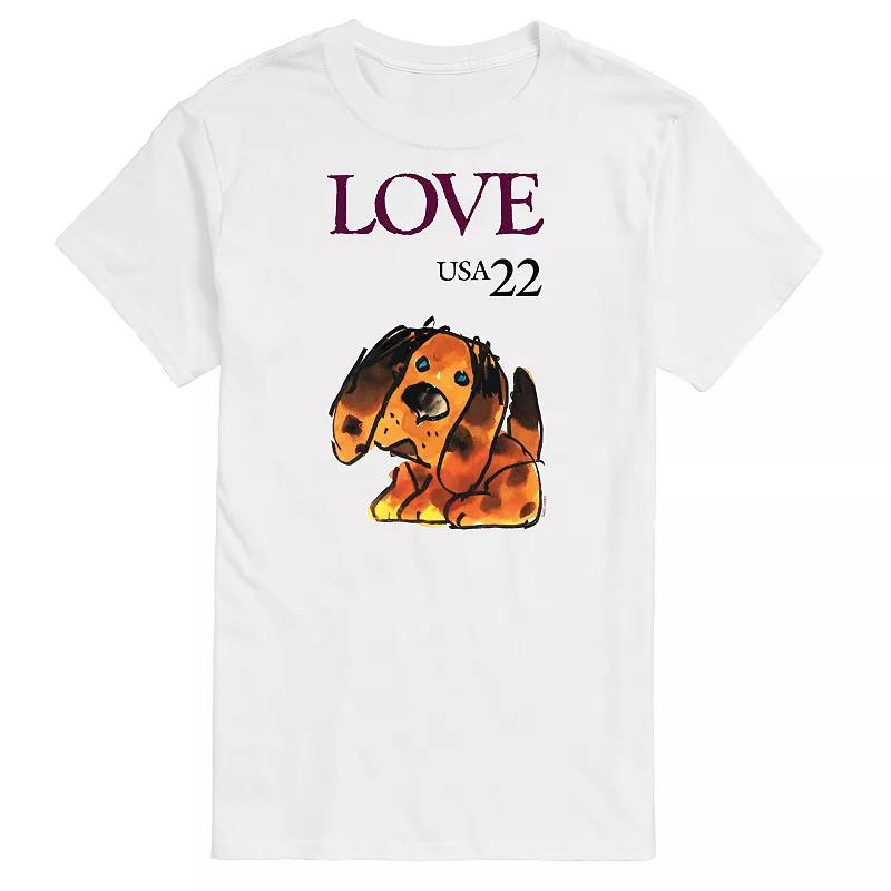 Men's USPS Love Puppy Stamp Tee,  Product Image