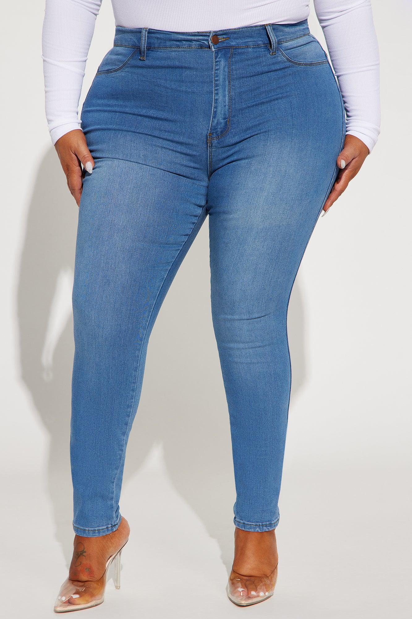Classic Beauty Booty Lifter Skinny Jeans - Medium Blue Wash Product Image