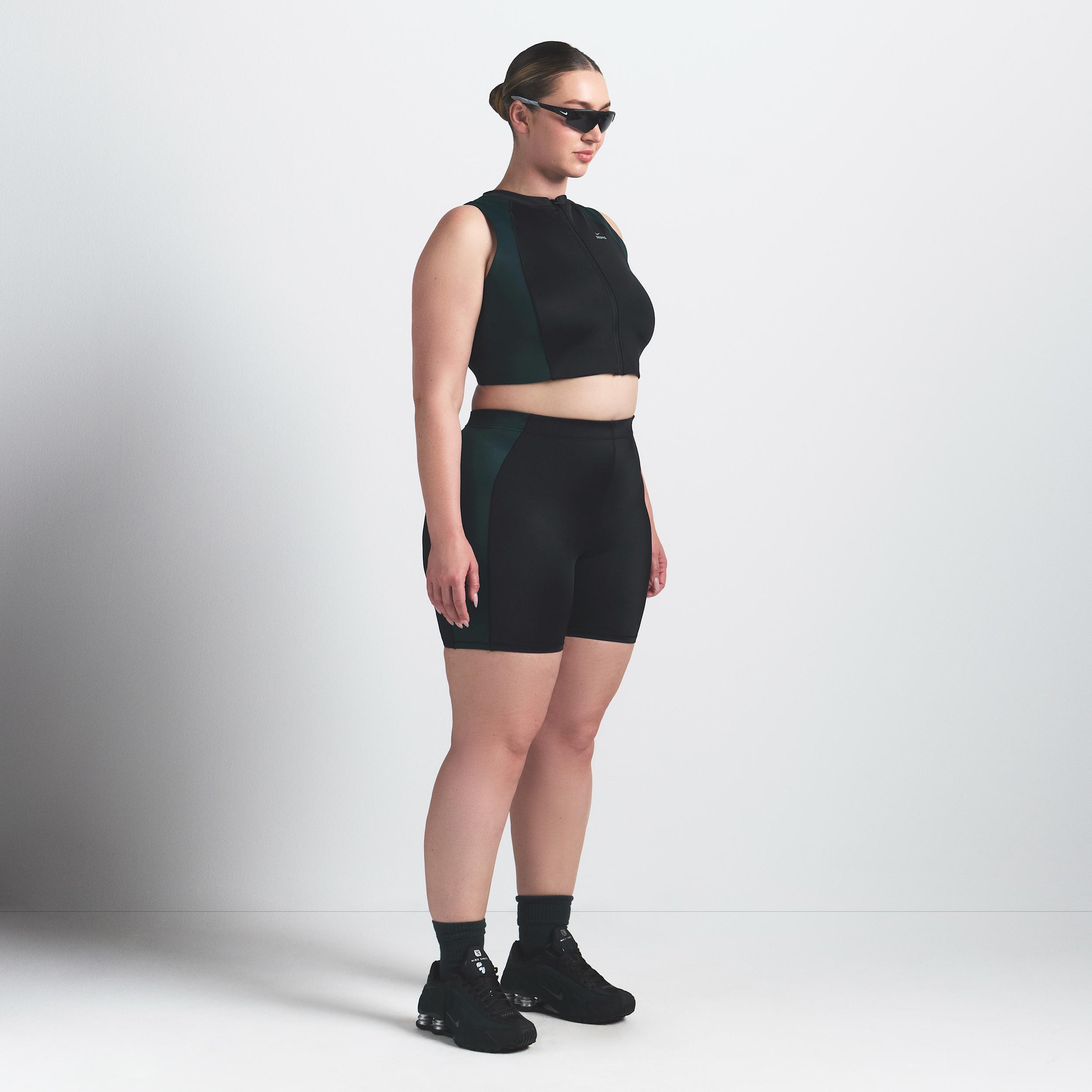 Nike Womens SKIMS Shine Front-Zip Bra | BABRA9497W-OBT Product Image