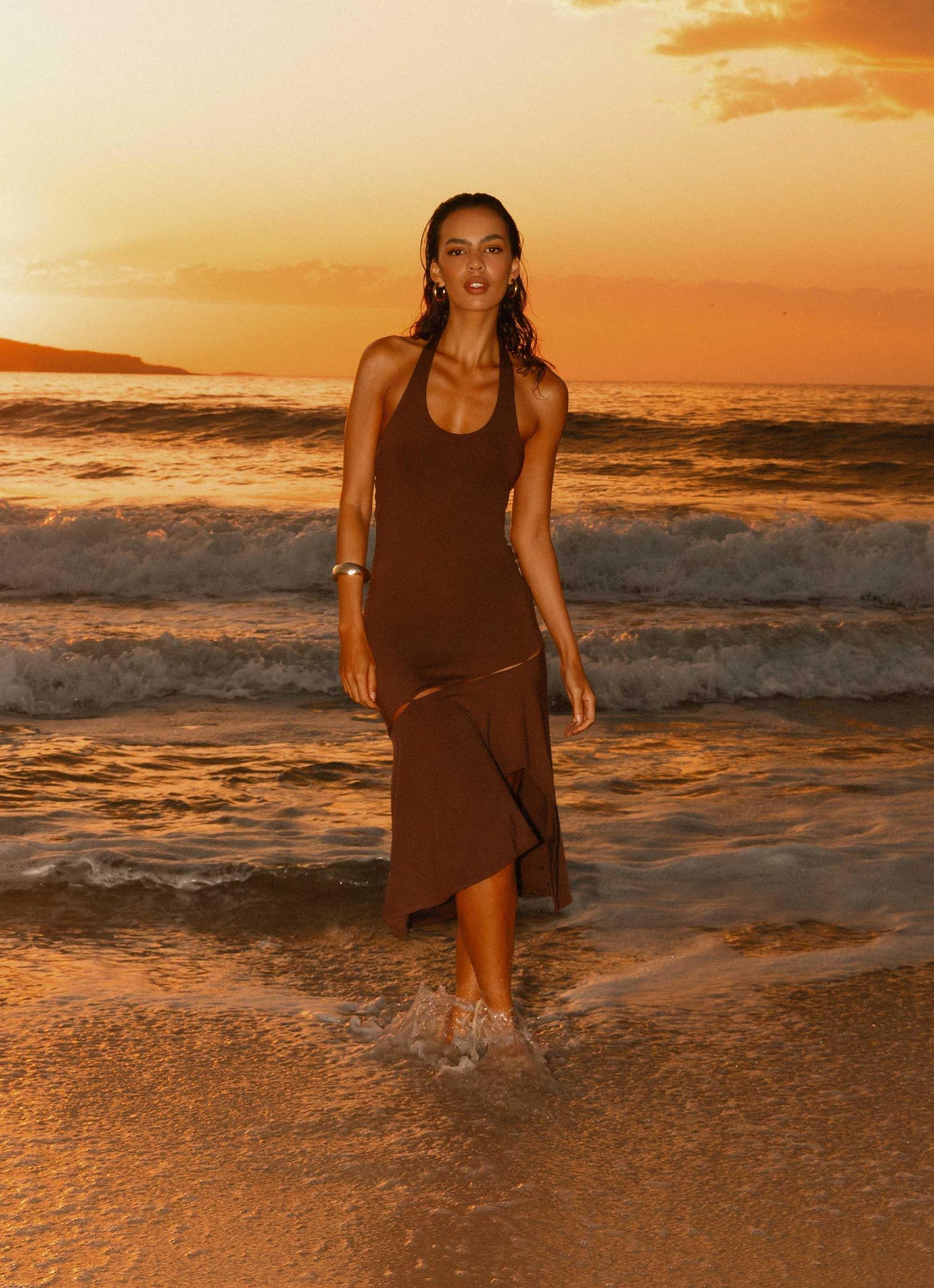 Fast Times Midi Dress - Chocolate Product Image