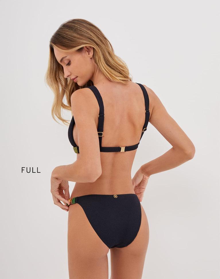 Firenze Sally Parallel Tri Top - Black Product Image