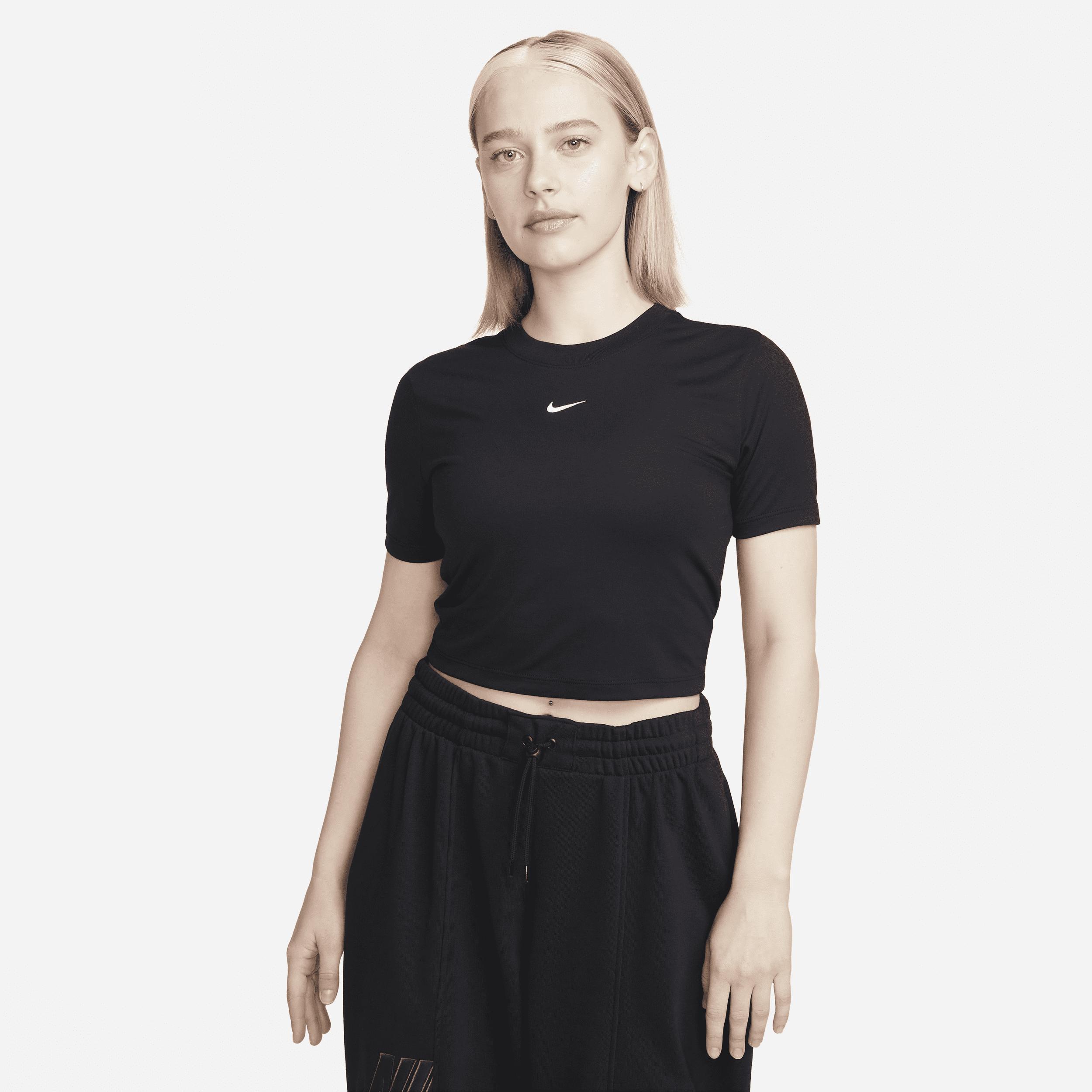 Womens Nike Sportswear Essential Slim-Fit Crop T-Shirt Product Image