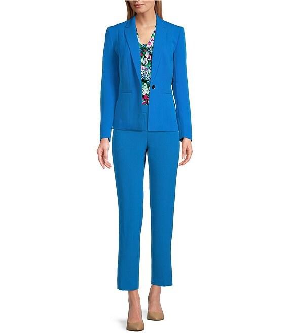 Kasper Floral Print Knot Neck Sleeveless Knit Top Product Image