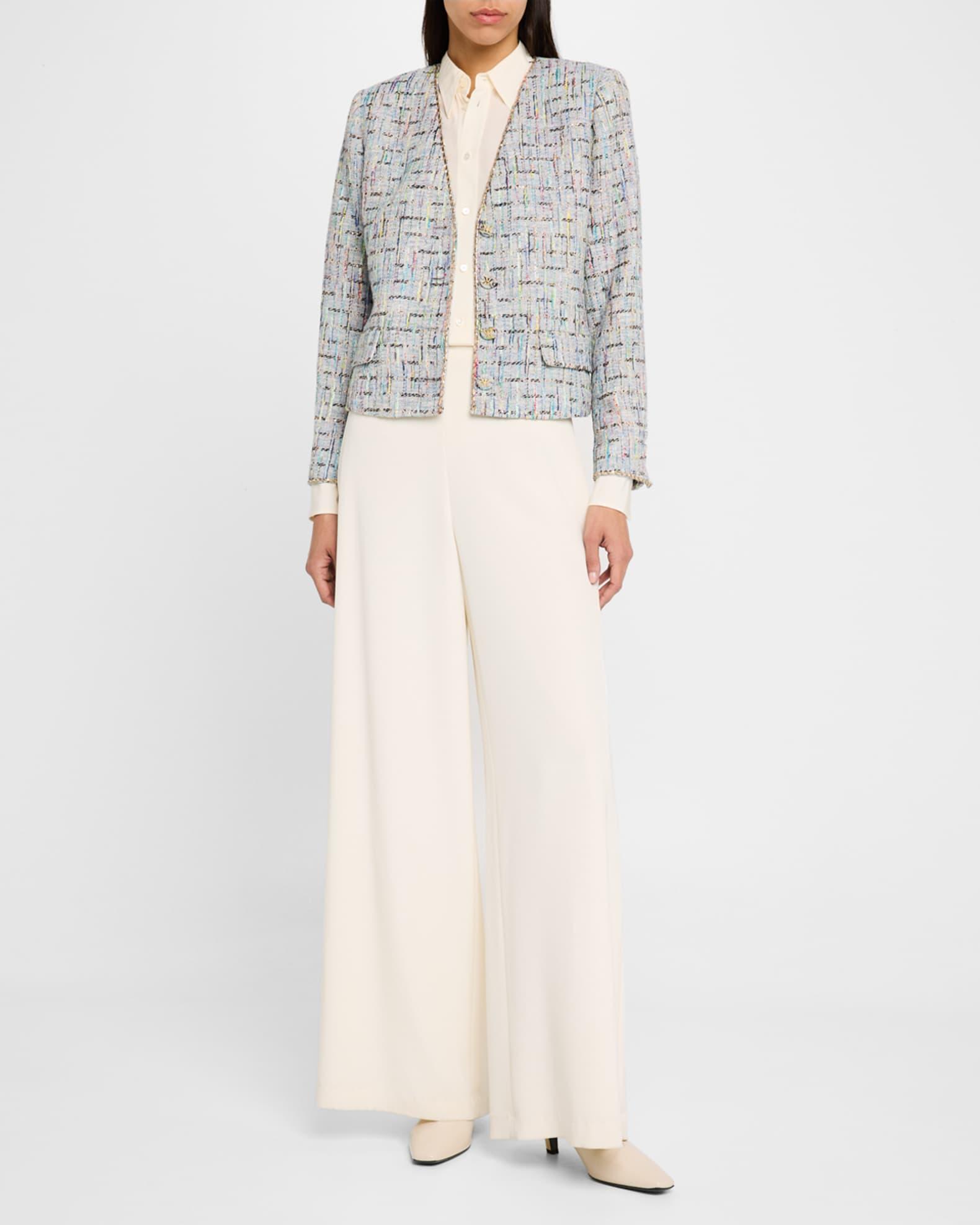 Lily Metallic-Trim Tweed Jacket Product Image