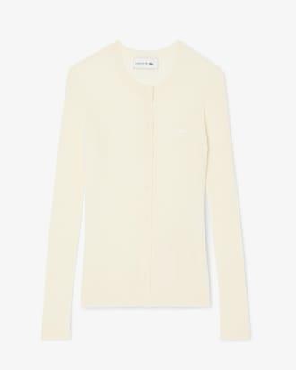 Rib Knit Merino Wool Cardigan Product Image