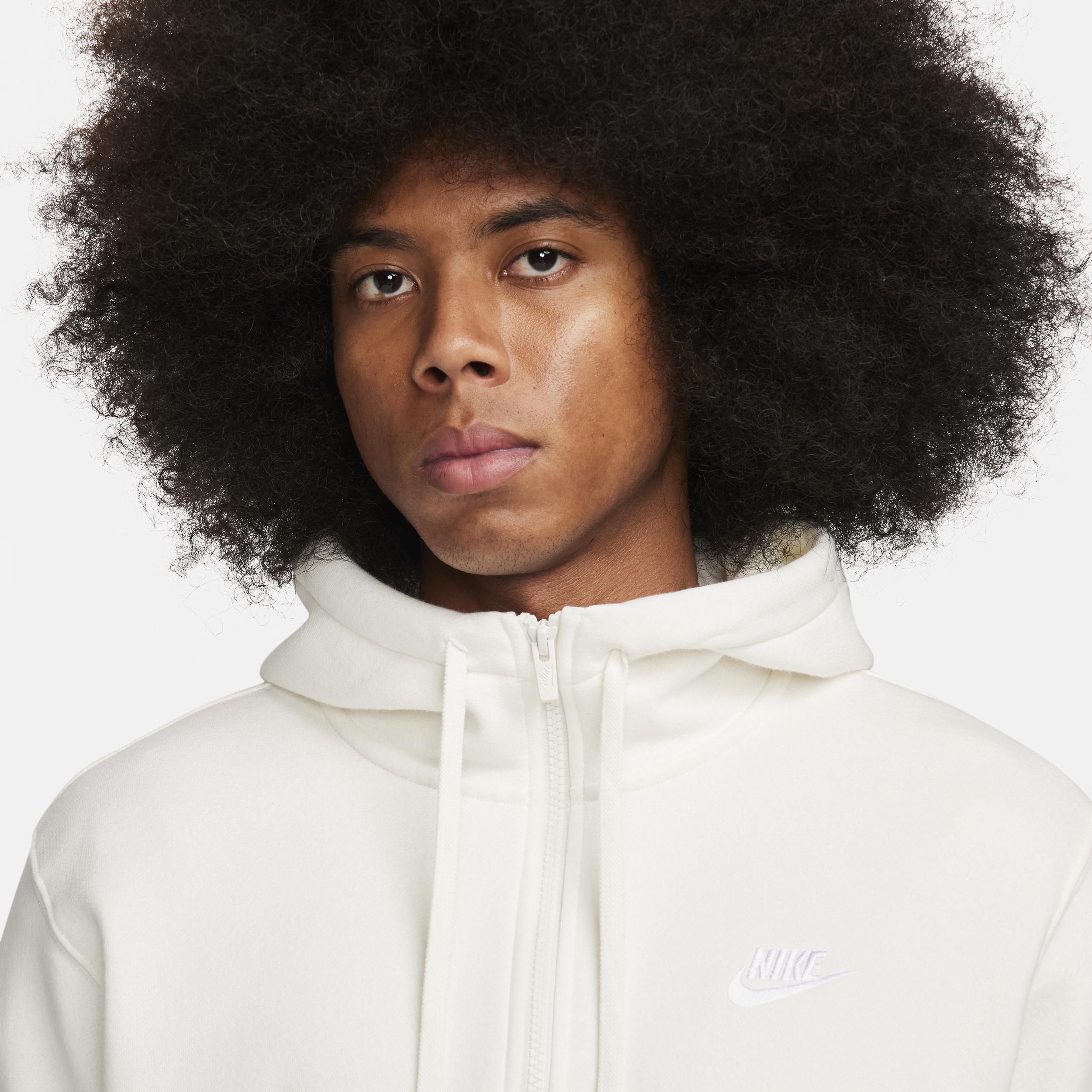 Mens Nike Sportswear Club Fleece Full-Zip Hoodie | BV2645-010 Product Image