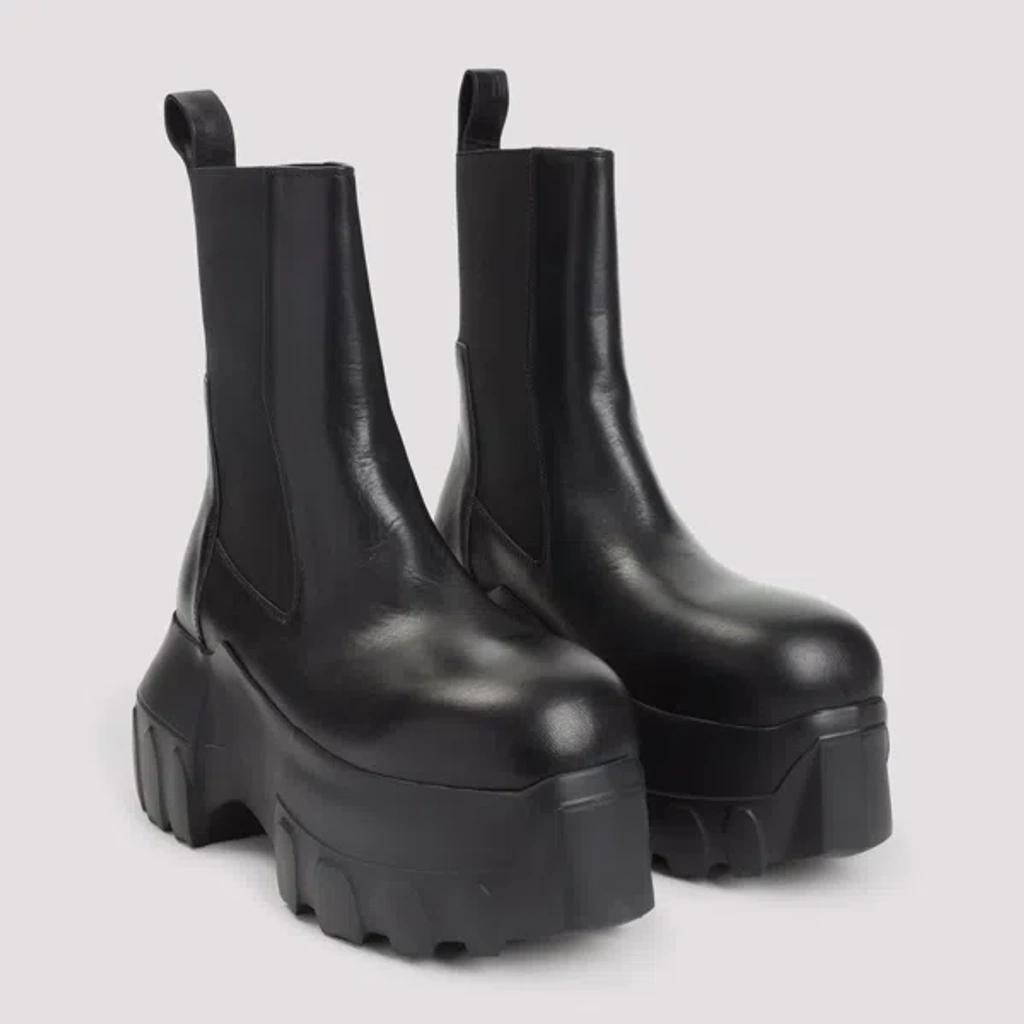 Black Hollywood Beatle Mega Tractor Chelsea Boots Product Image