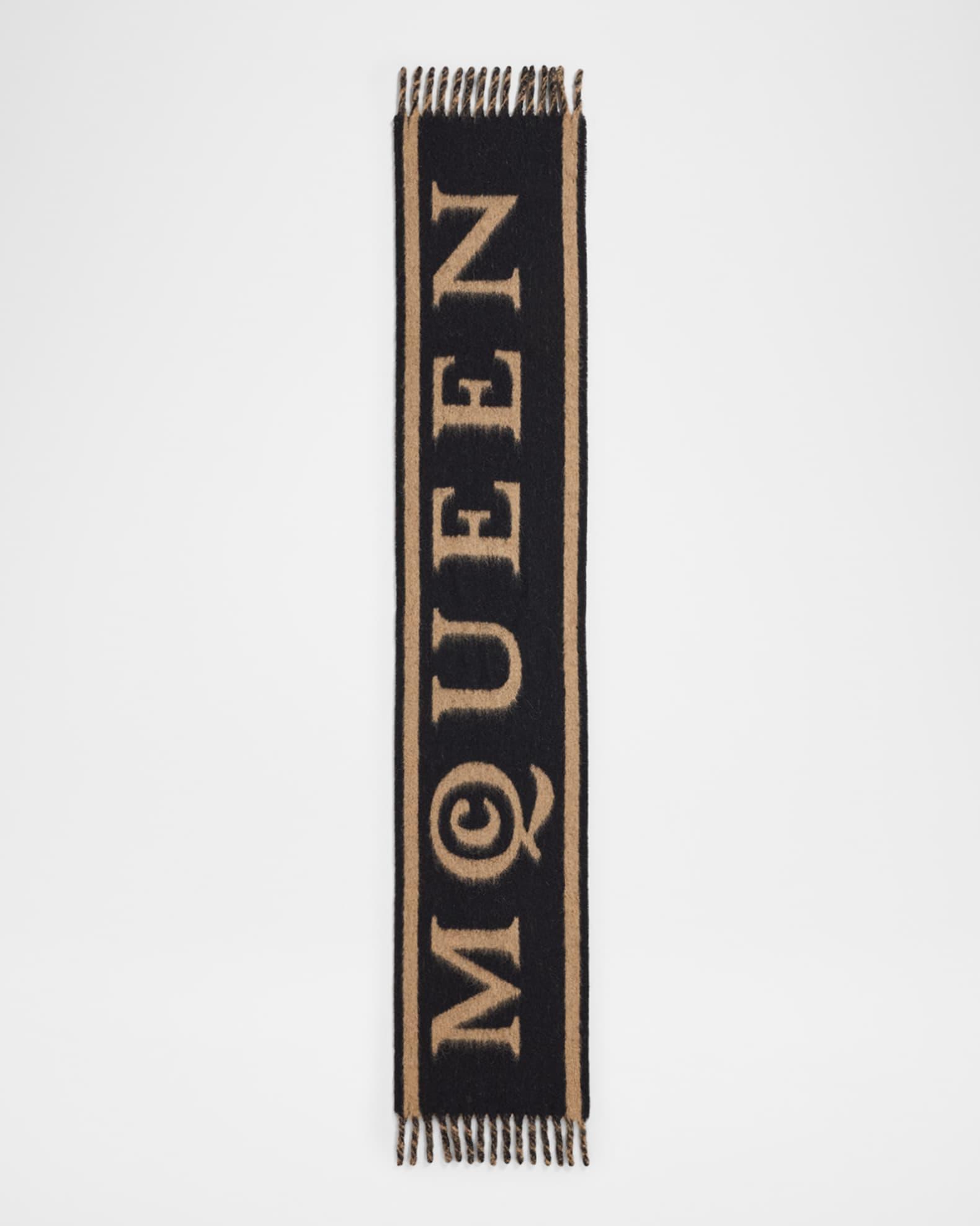 Wool-Blend Logo Jacquard Scarf Product Image
