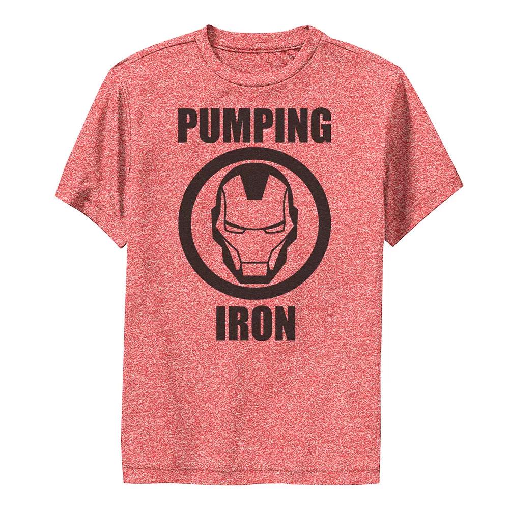 Boys 8-20 Marvel Iron Man Pumping Iron Logo Performance Tee, Boy's,  Product Image