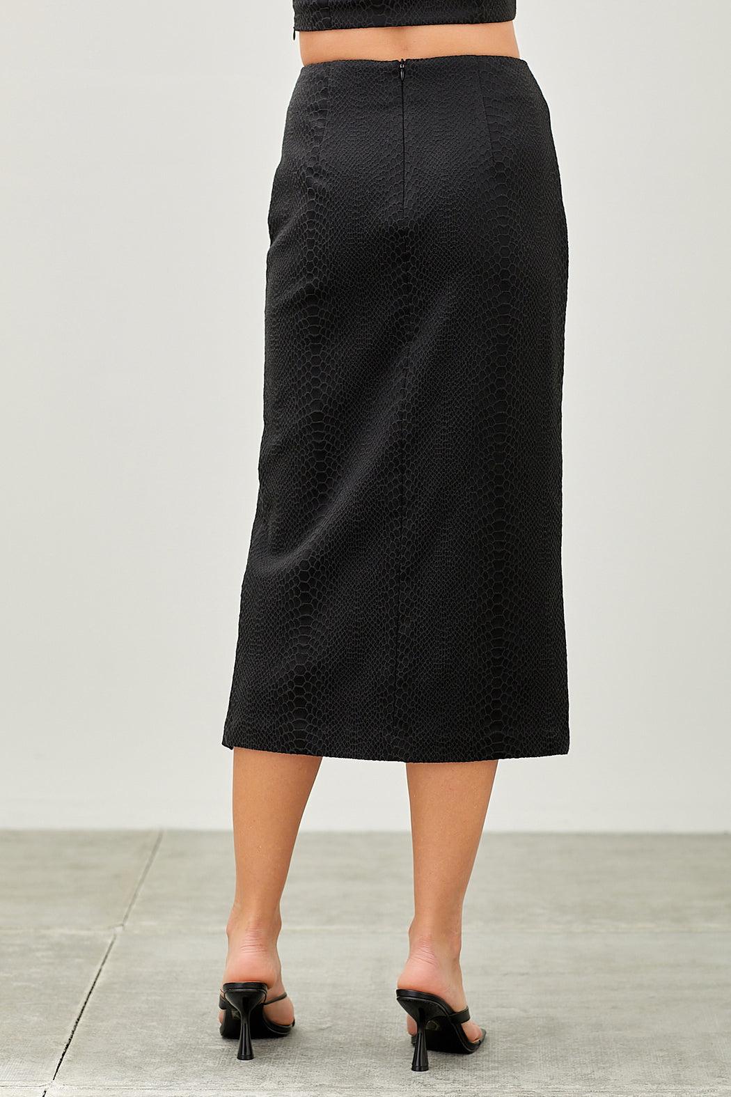 Snake Print Skirt Product Image