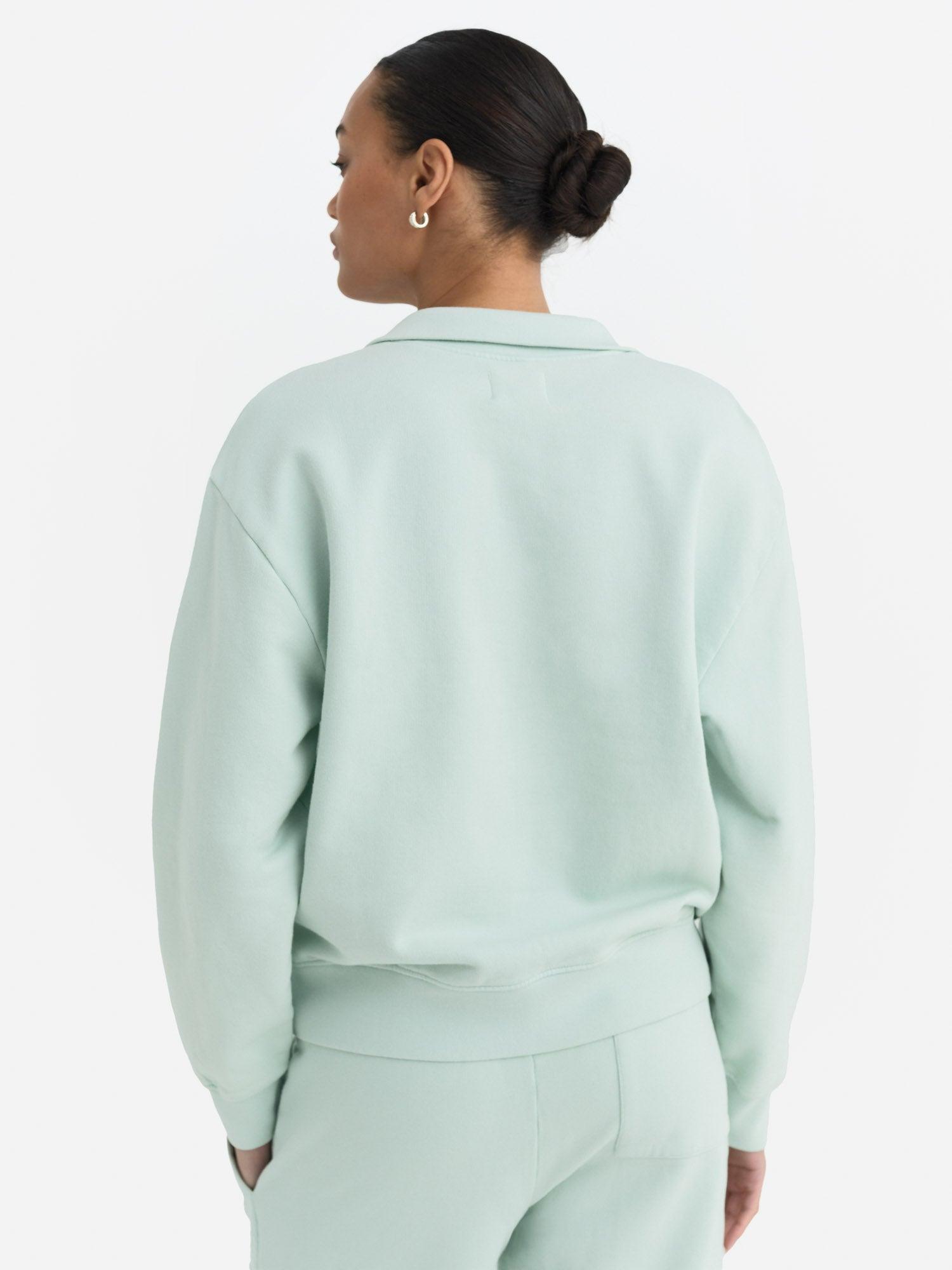 Organic Fleece Quarter Zip Sweatshirt Female Product Image