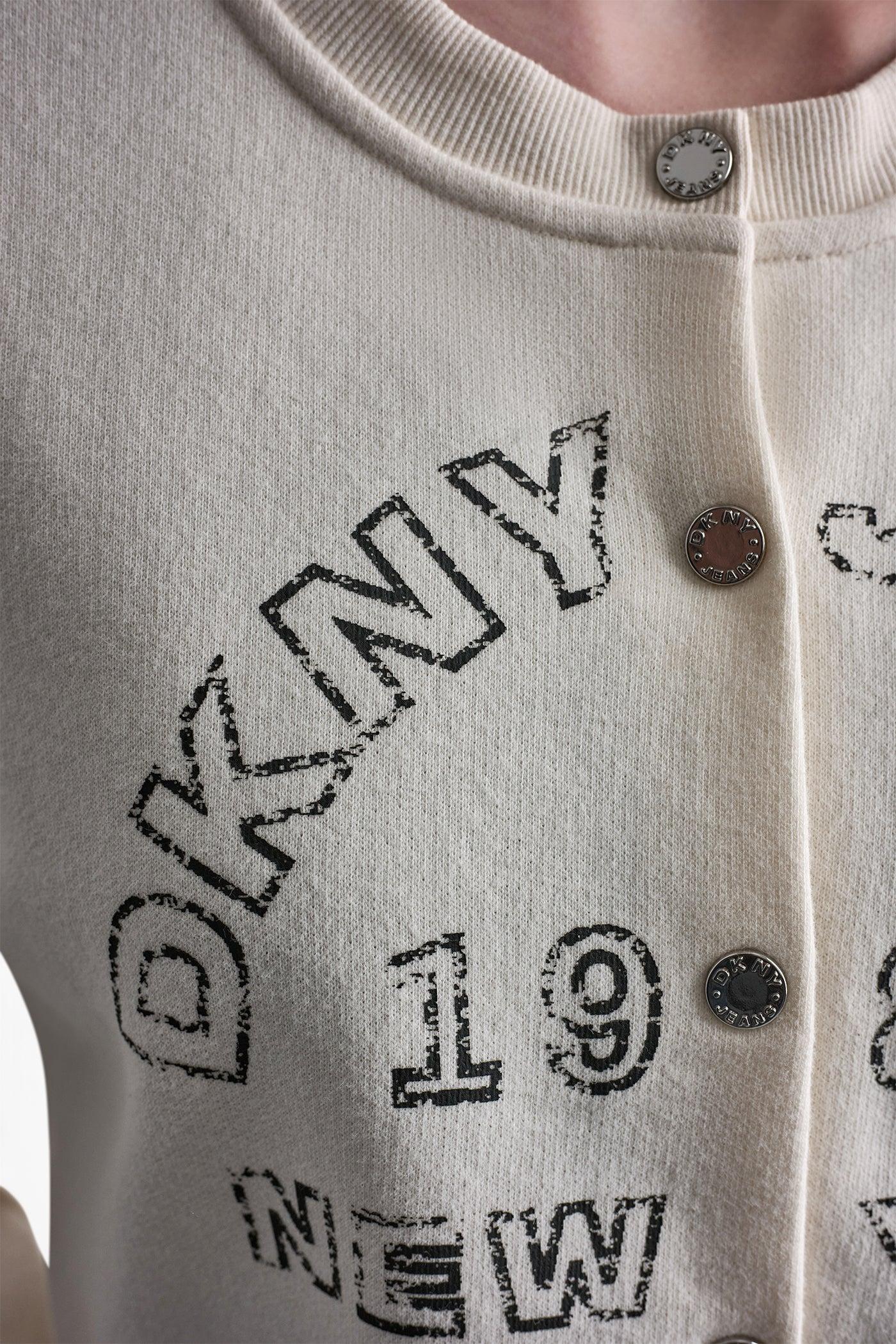 BUTTON FRONT SHRUNKEN LOGO JACKET Product Image