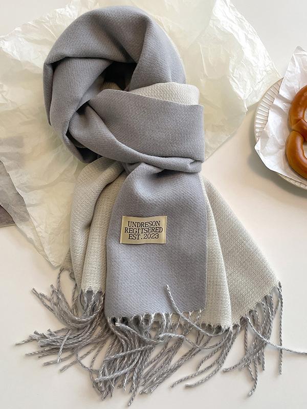 Keep Warm Tasseled Shawl&Scarf Product Image