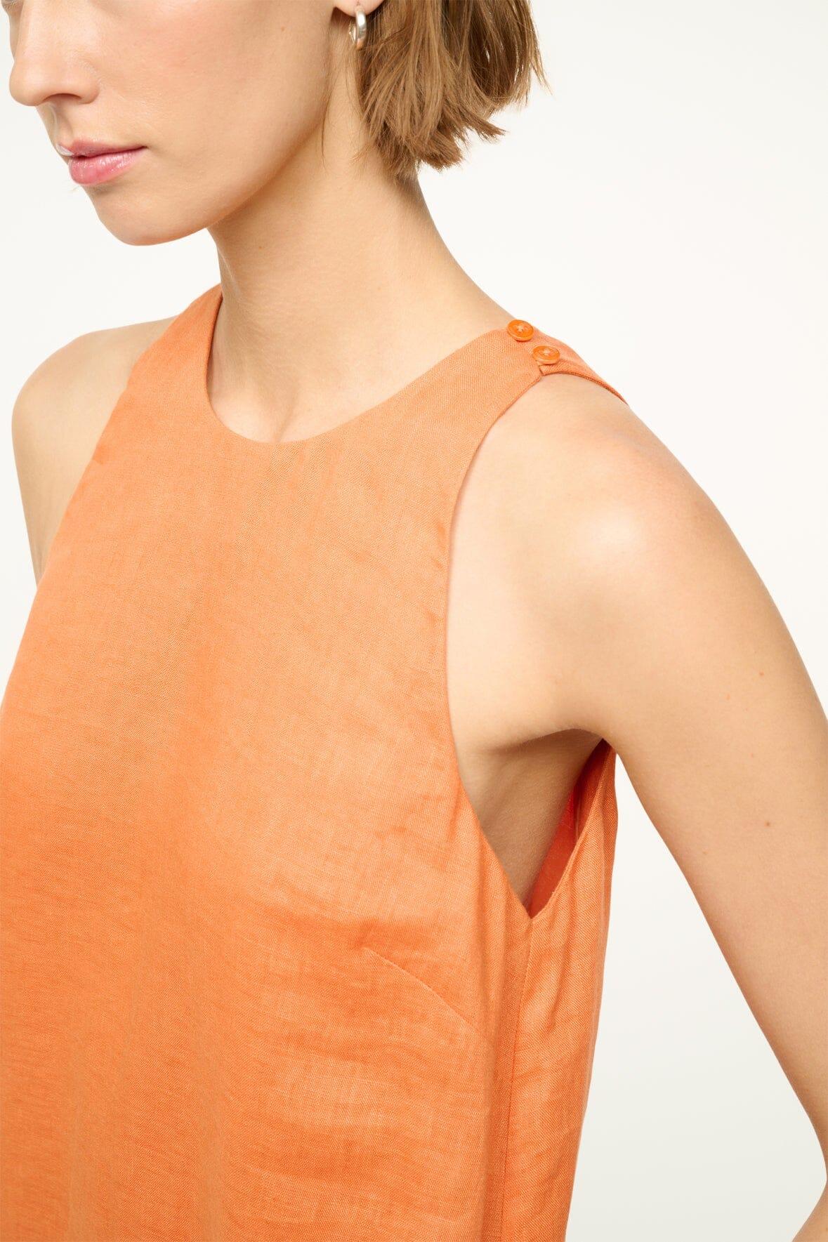 MIKA LINEN DRESS | APRICOT WHITE Product Image