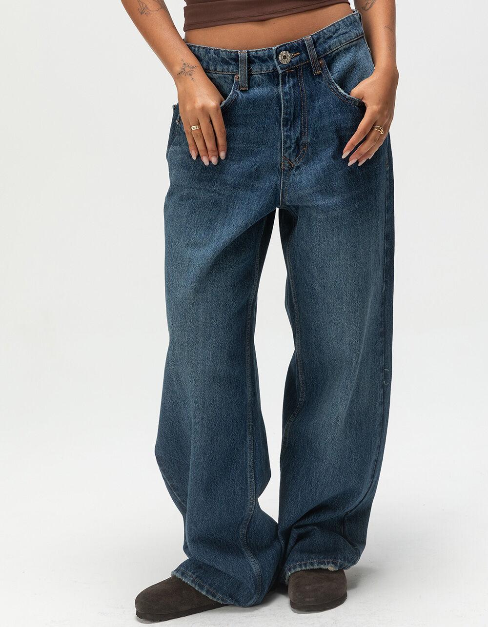 BDG Urban Outfitters Jaya Low Rise Ultra Loose Womens Jeans - DARK INDIGO Product Image