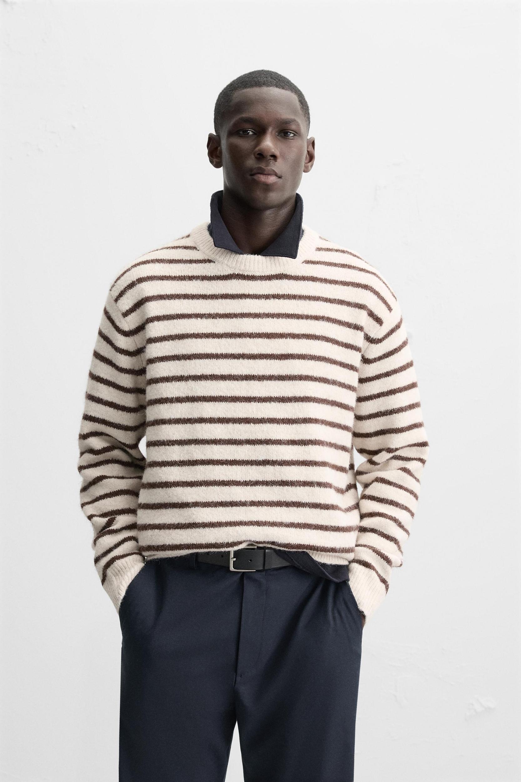 TEXTURED STRIPED SWEATER Product Image