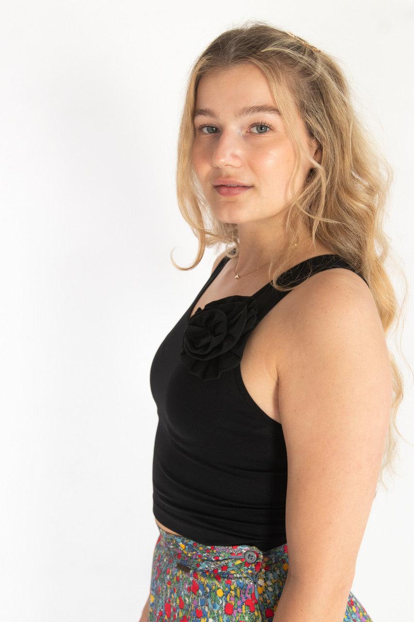 Ruffle Rose Seamless Tank Product Image