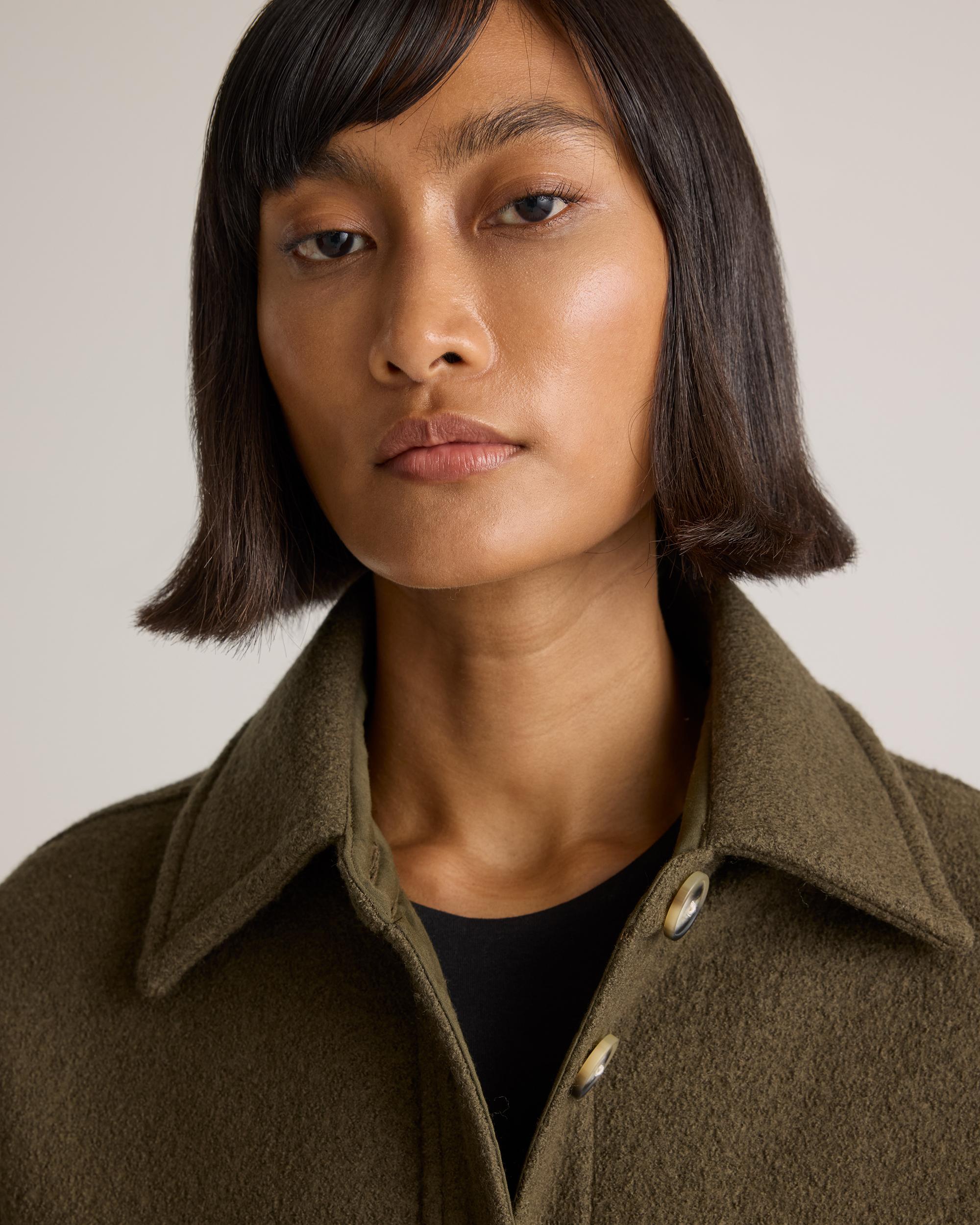 Quince | Women's 100% Merino Wool Long Shirt Jacket Product Image