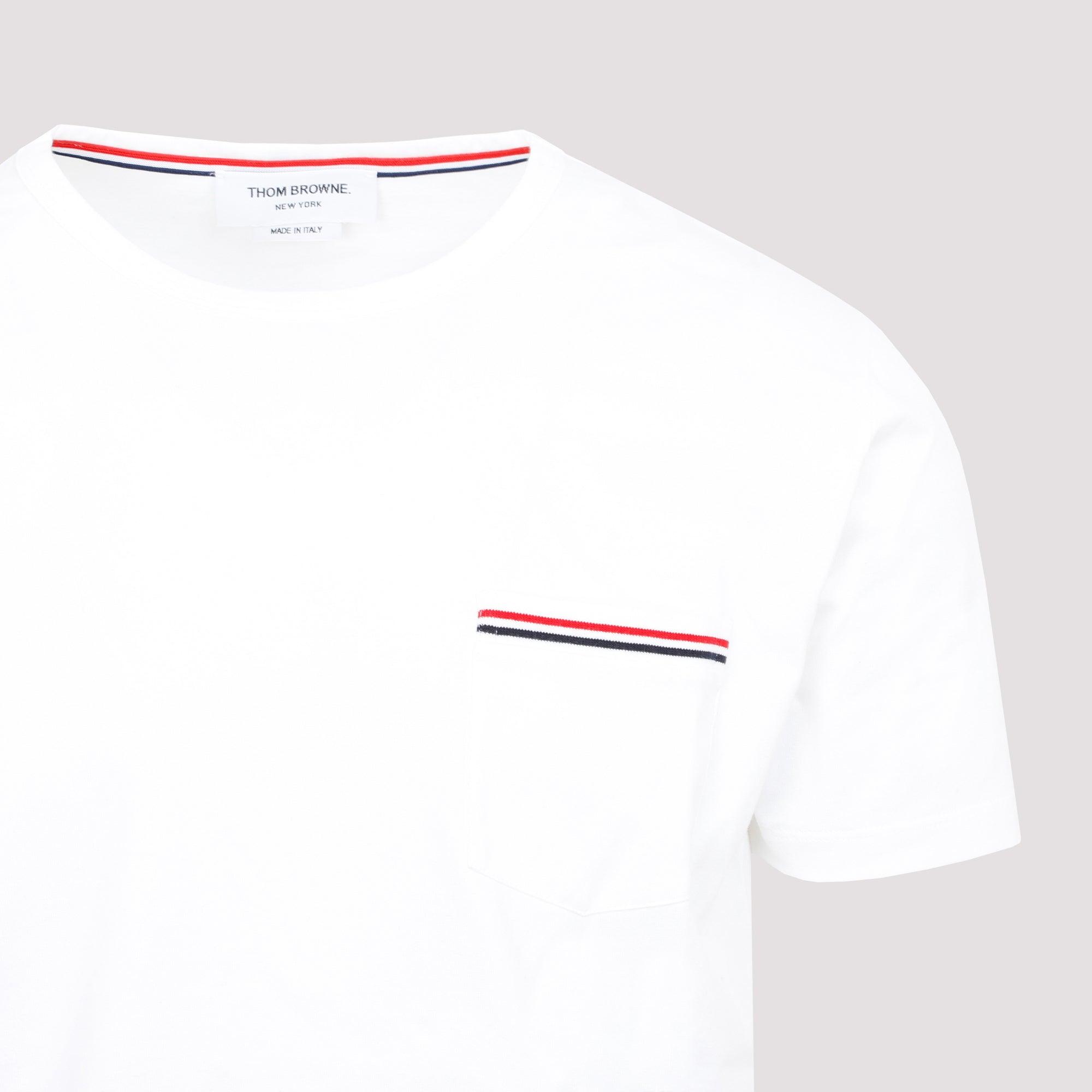 THOM BROWNE Oversized Pocket T-shirt Clothing In White Product Image