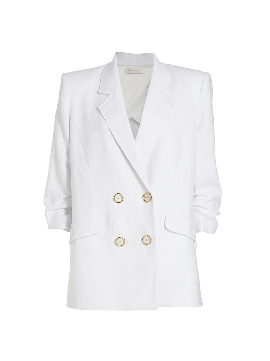 Womens Gianna Double-Breasted Twill Blazer Product Image