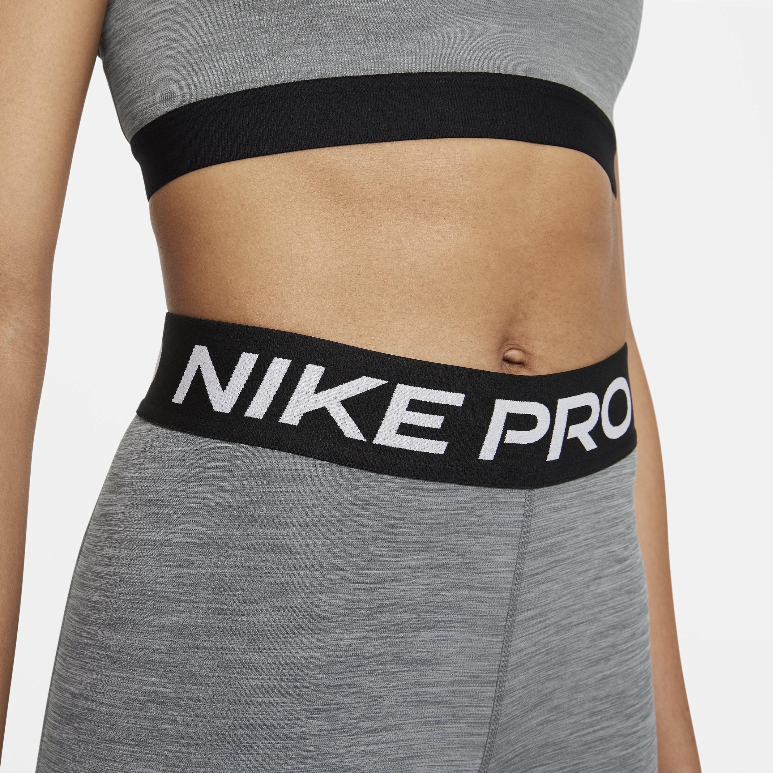 Womens Nike Pro Mid-Rise Crop Mesh-Panel Leggings | CZ9803-084 Product Image
