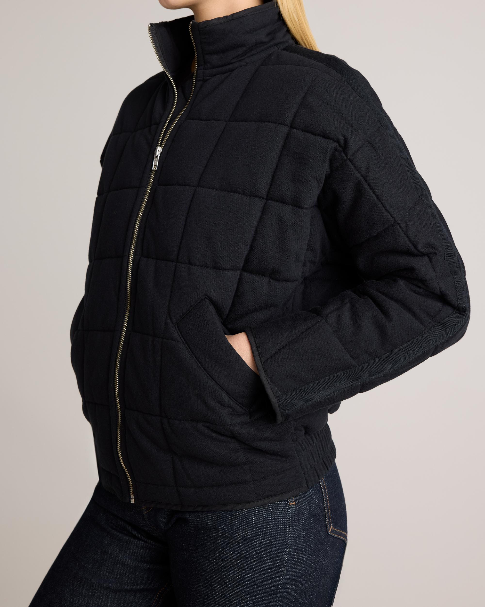 Quince | Women's Quilted Knit Jacket Organic Cotton Product Image