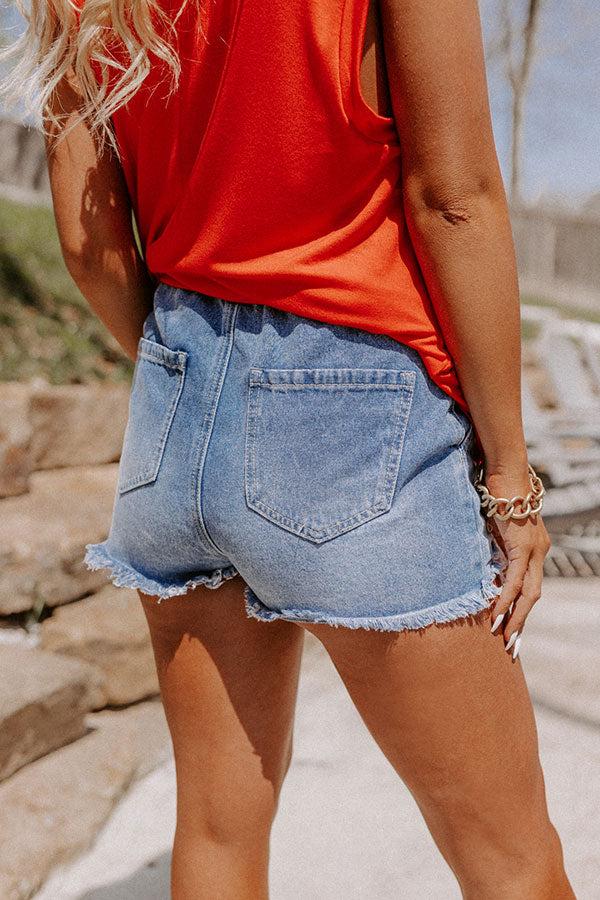 The Jaxon High Waist Distressed Shorts Product Image