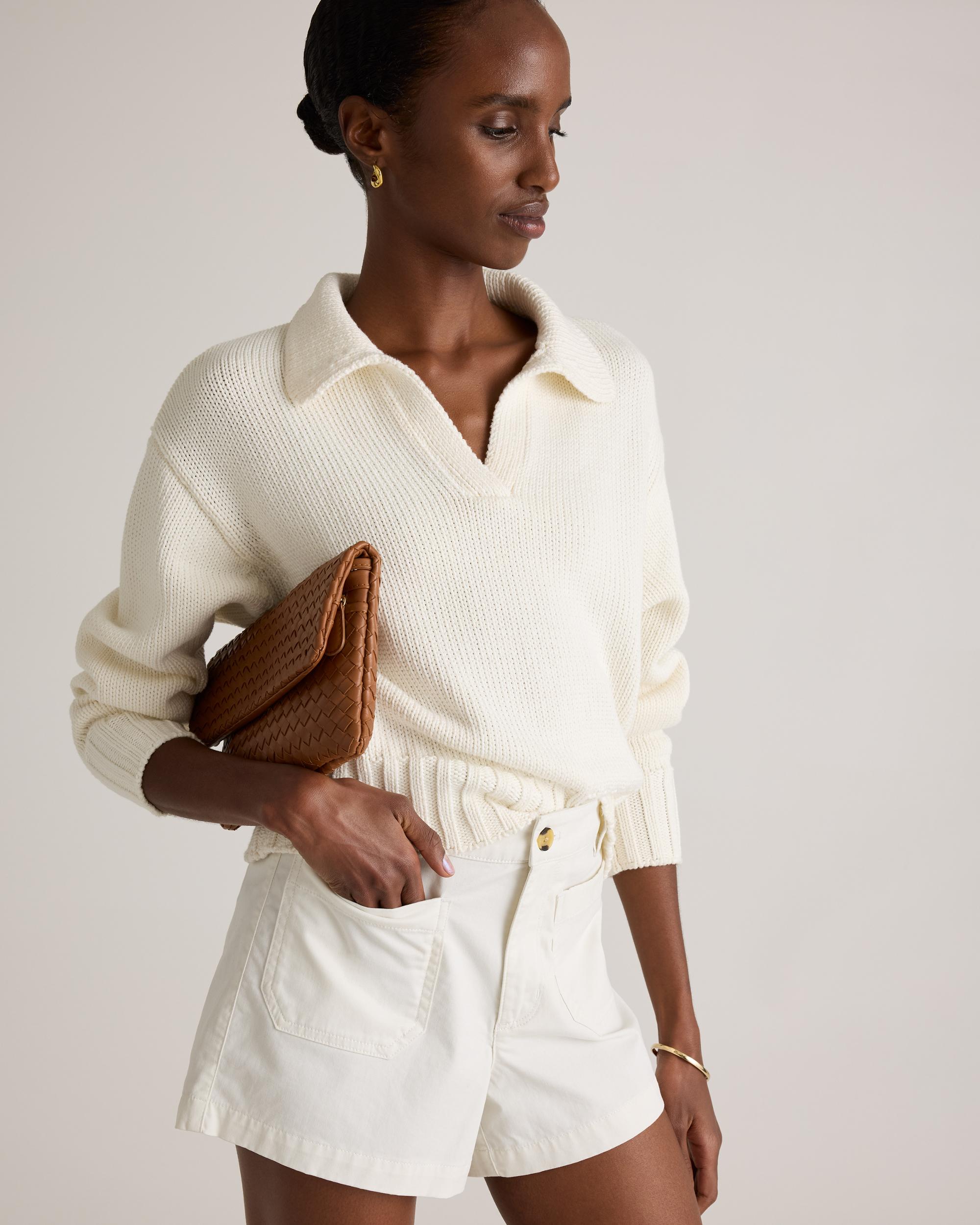 Quince | Women's Stretch Cotton Chino Patch Pocket Shorts Organic Cotton Product Image