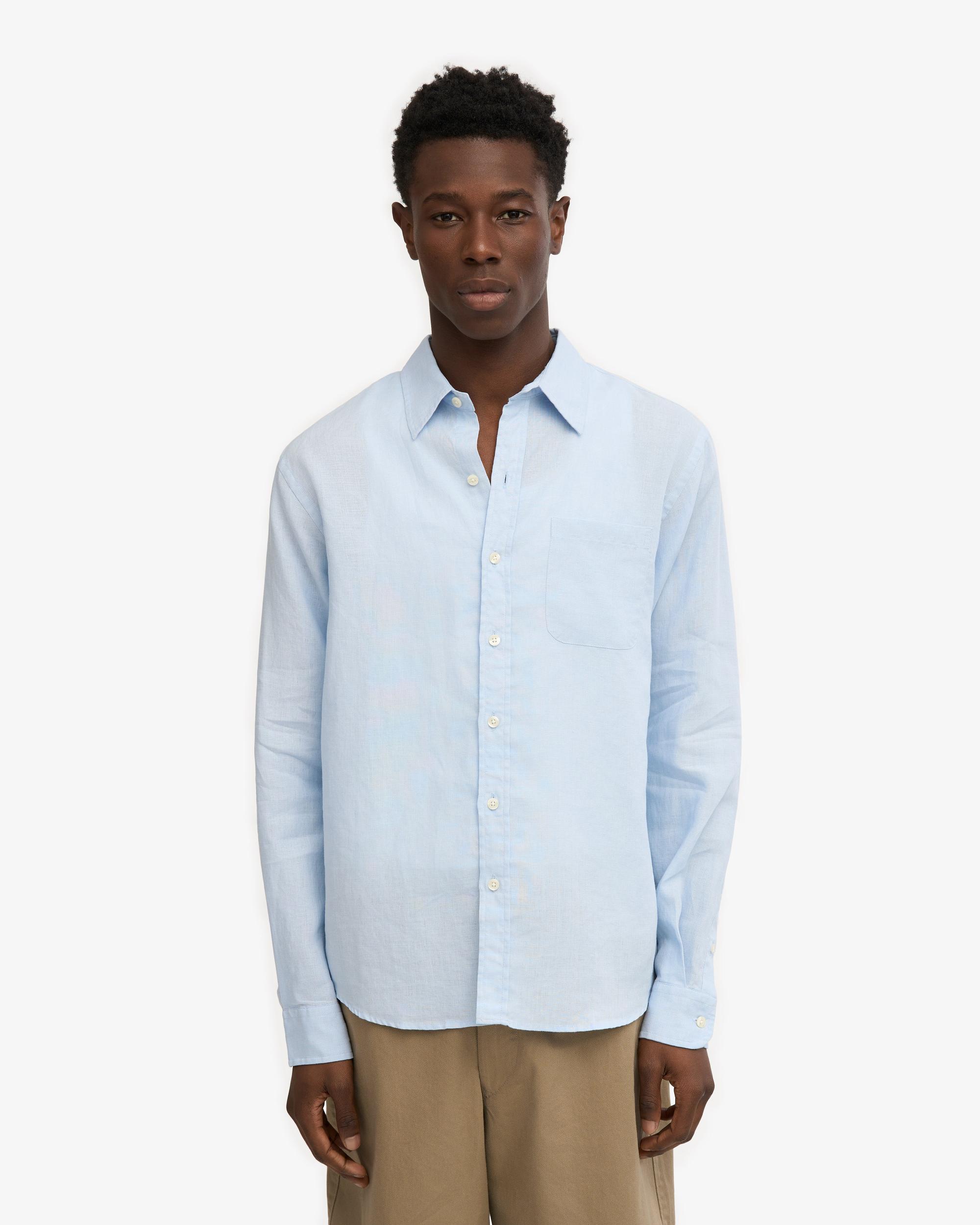Linen Shirt - Polar Blue Product Image