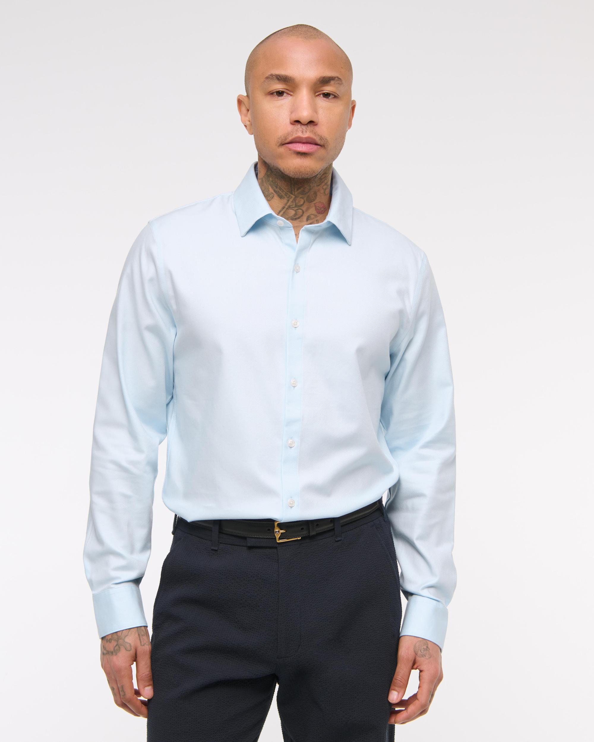 The A&F Collins Slim Suiting Shirt Product Image