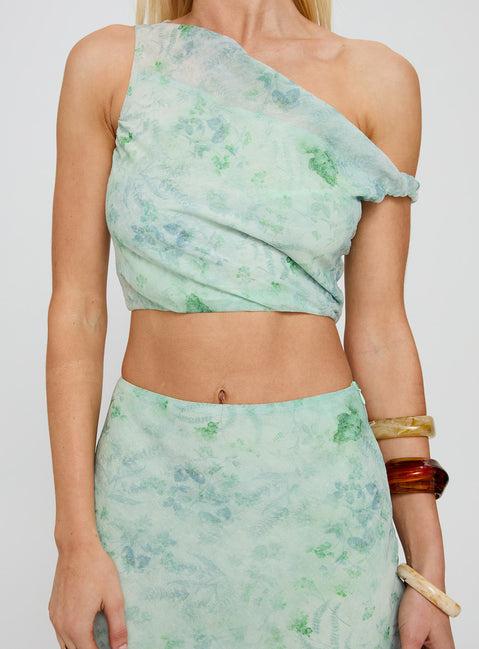 Devereaux One Shoulder Set Green Product Image