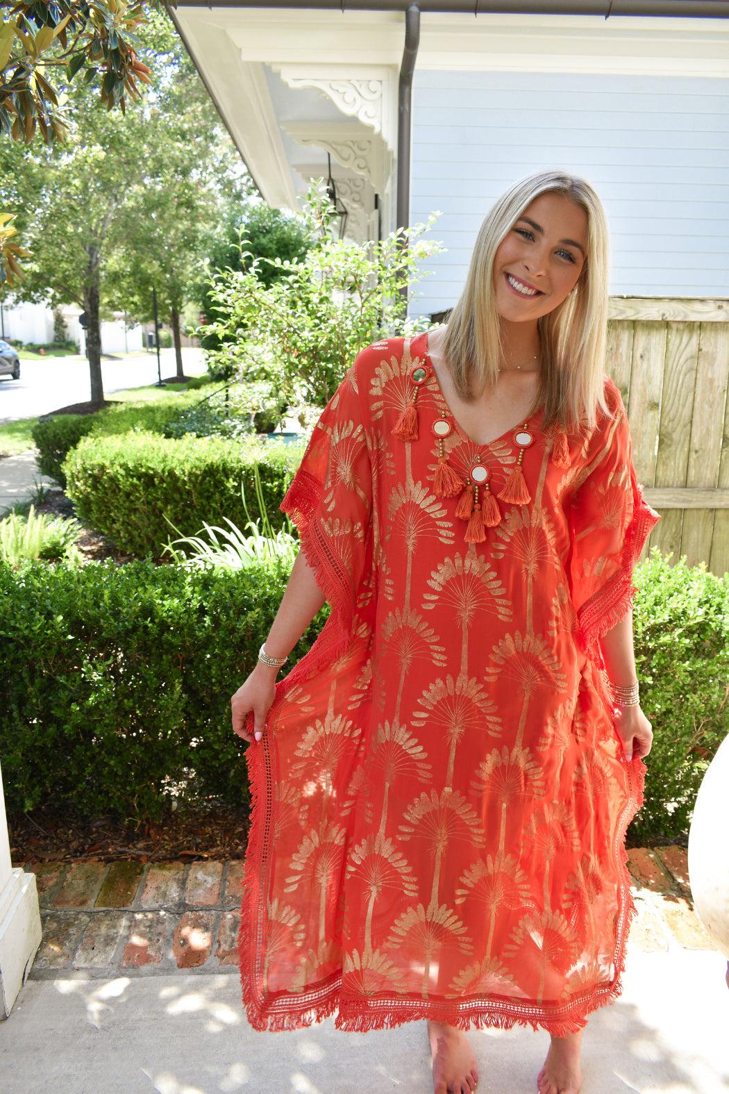 "Sunset" Foil Kaftan Product Image