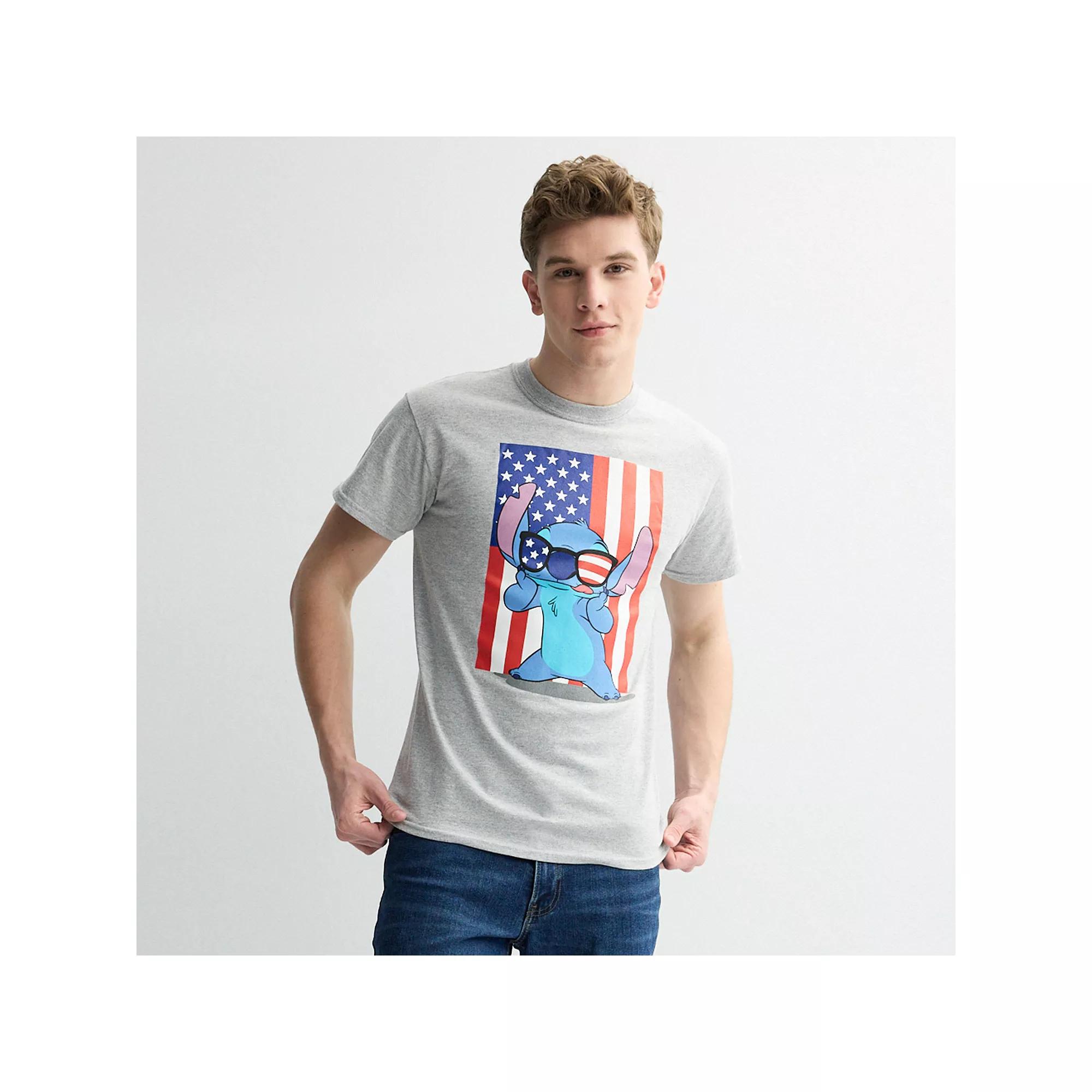 Disneys Lilo & Stitch Mens Americool Graphic Tee Product Image