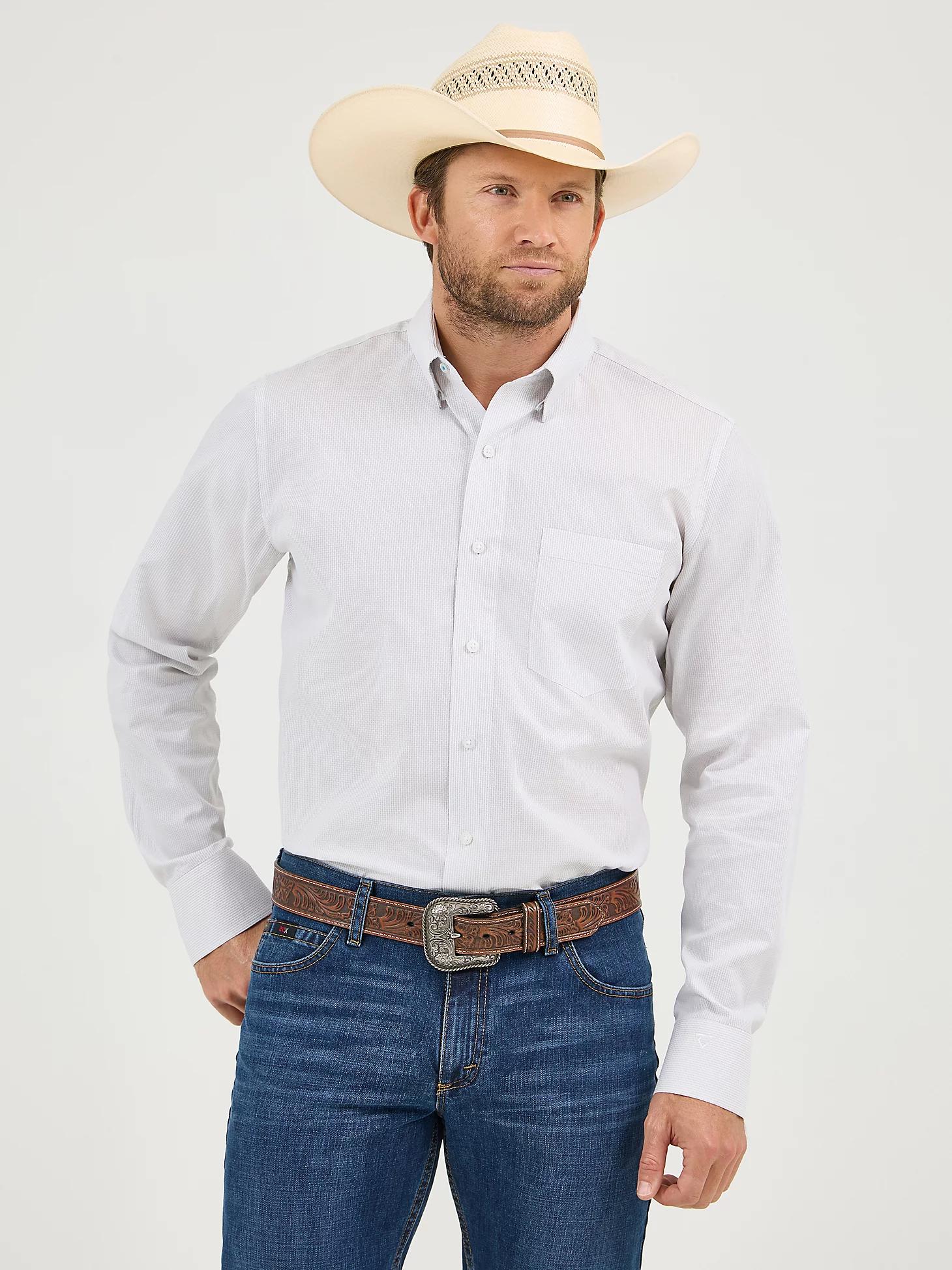 Men's Cody Johnson One Pocket Button Down Shirt in Ceramic Print Product Image